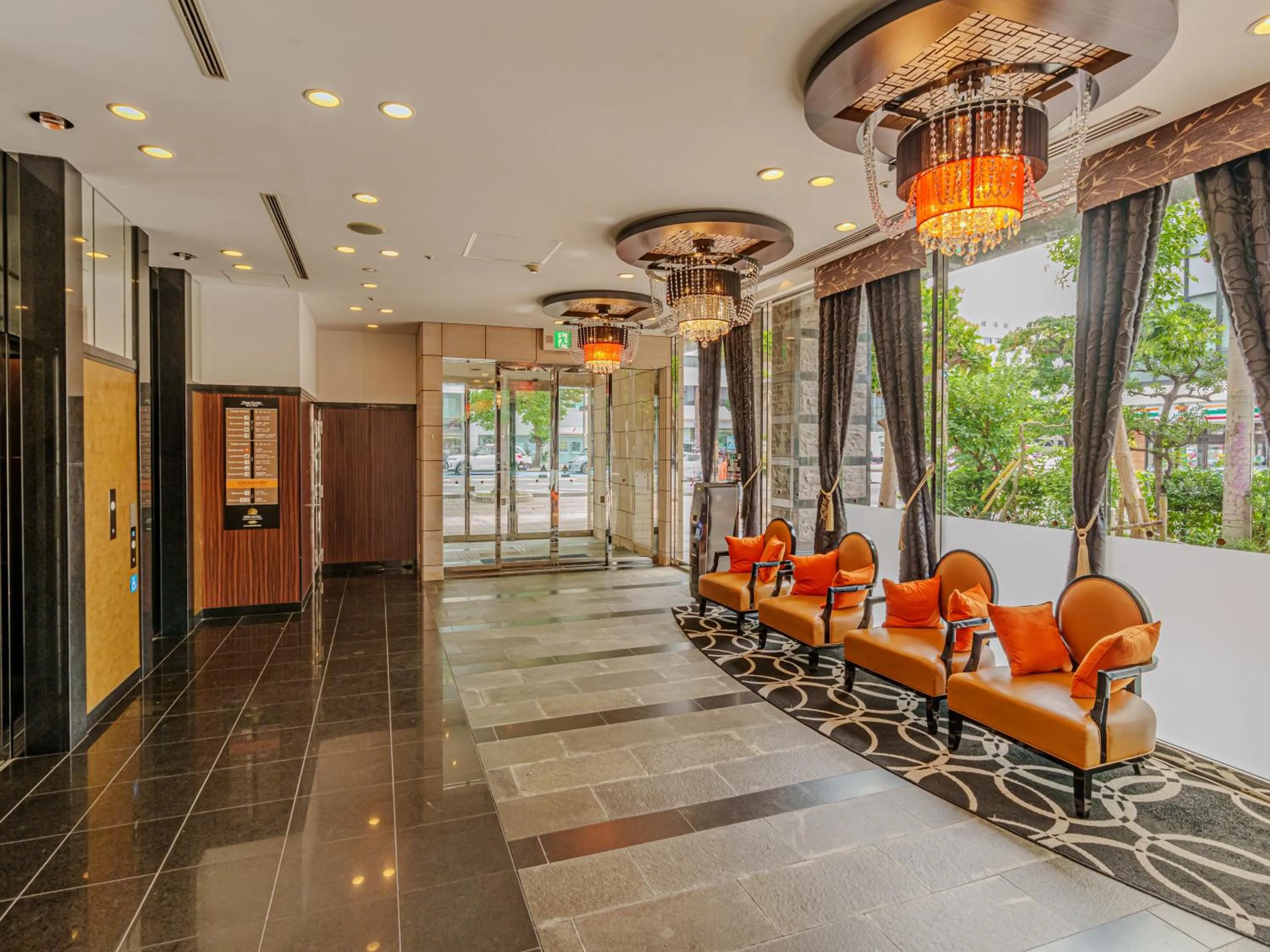 Lobby or reception in APA Hotel Naha Matsuyama