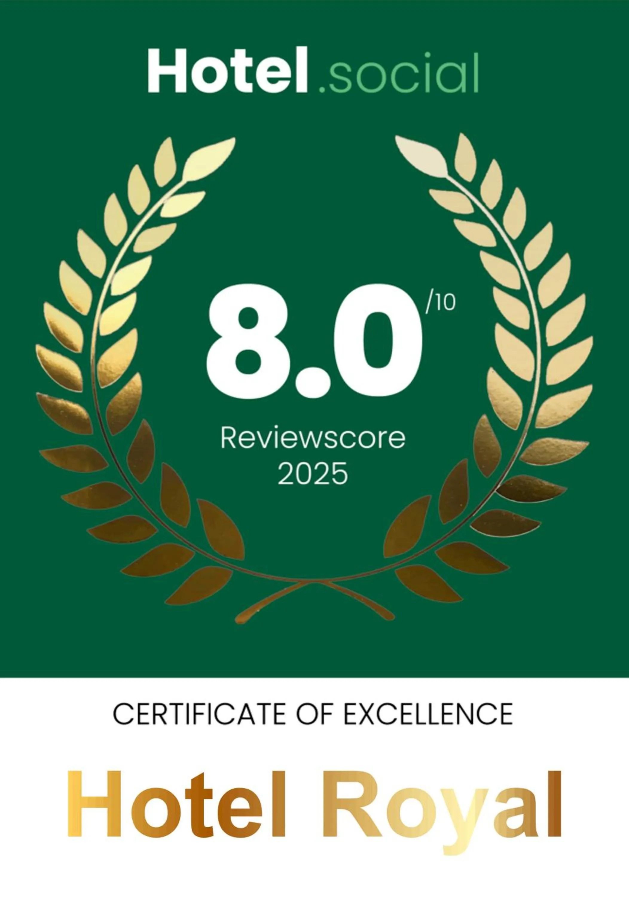 Text overlay in Hotel Royal