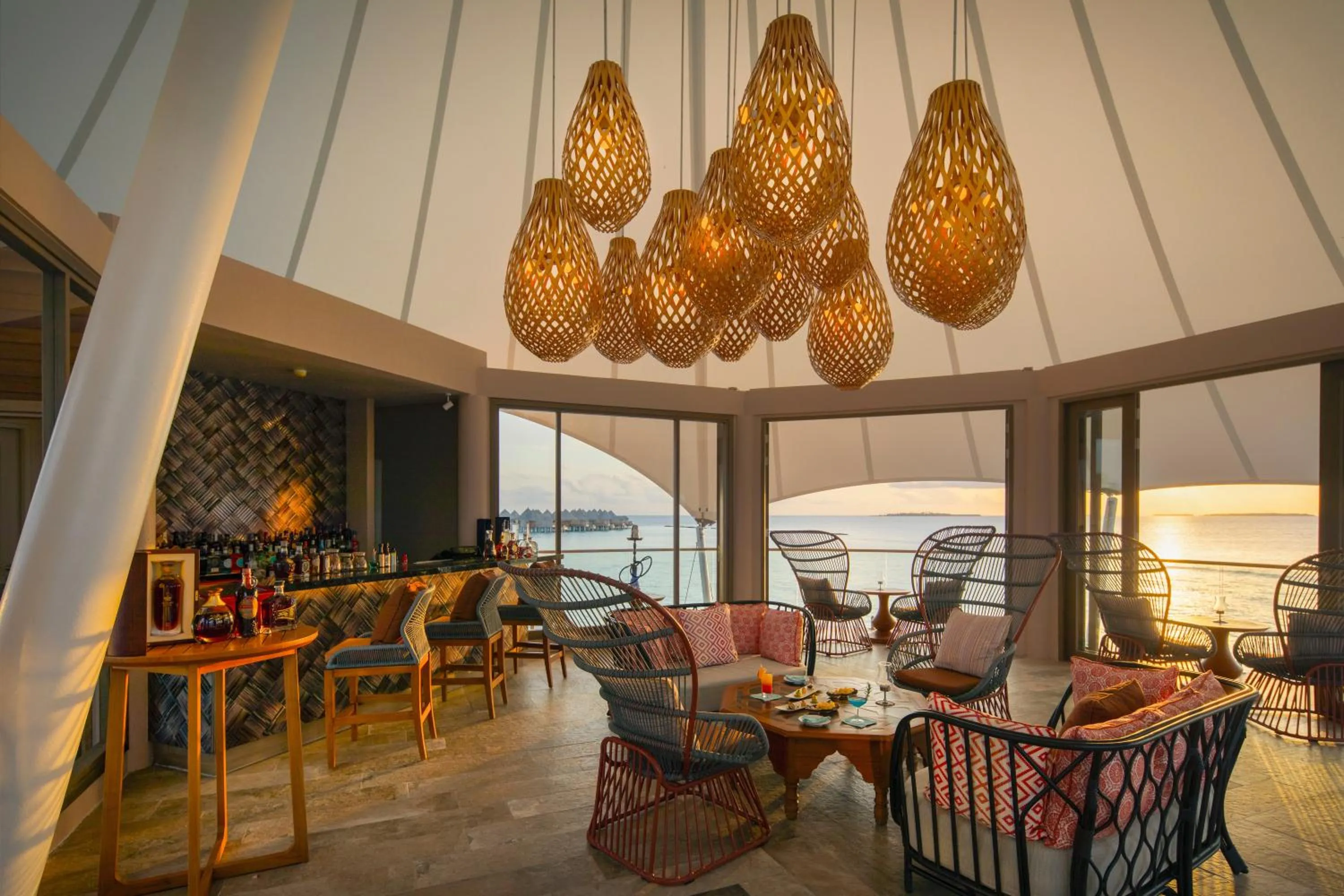 Lounge or bar in The Nautilus Maldives