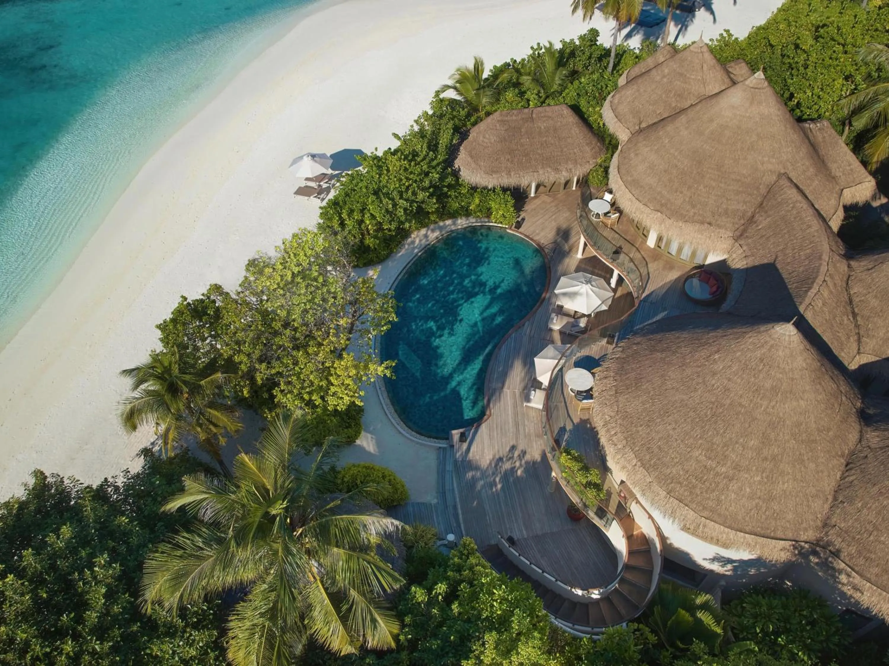 Bird's eye view in The Nautilus Maldives