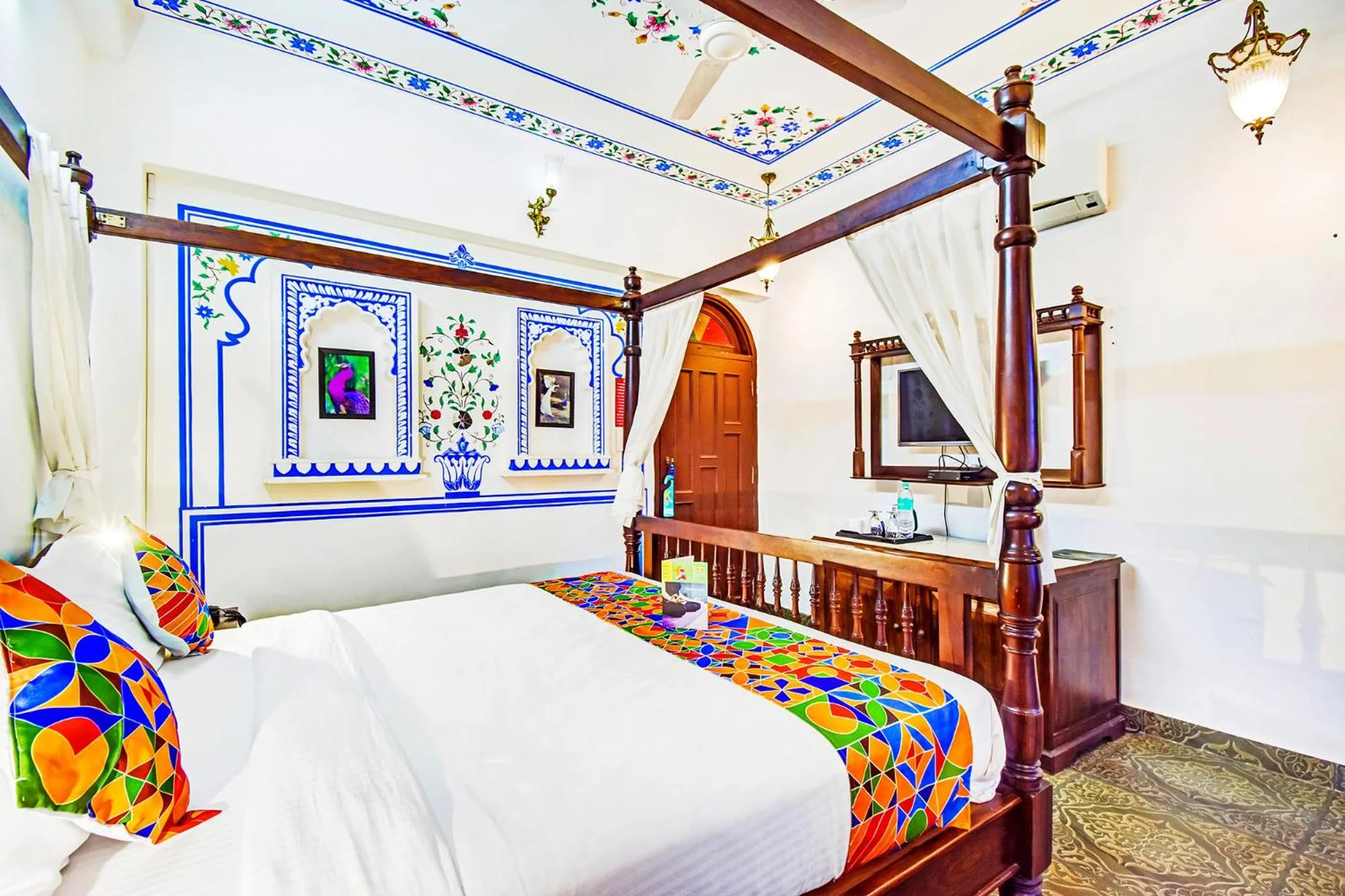 Bed in FabHotel Shree Villas