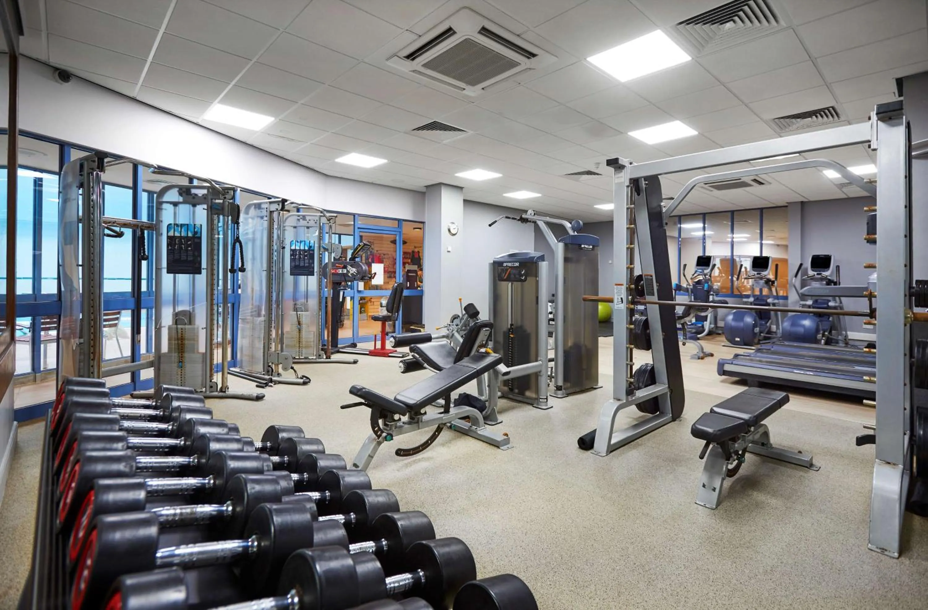 Fitness centre/facilities in DoubleTree by Hilton Coventry