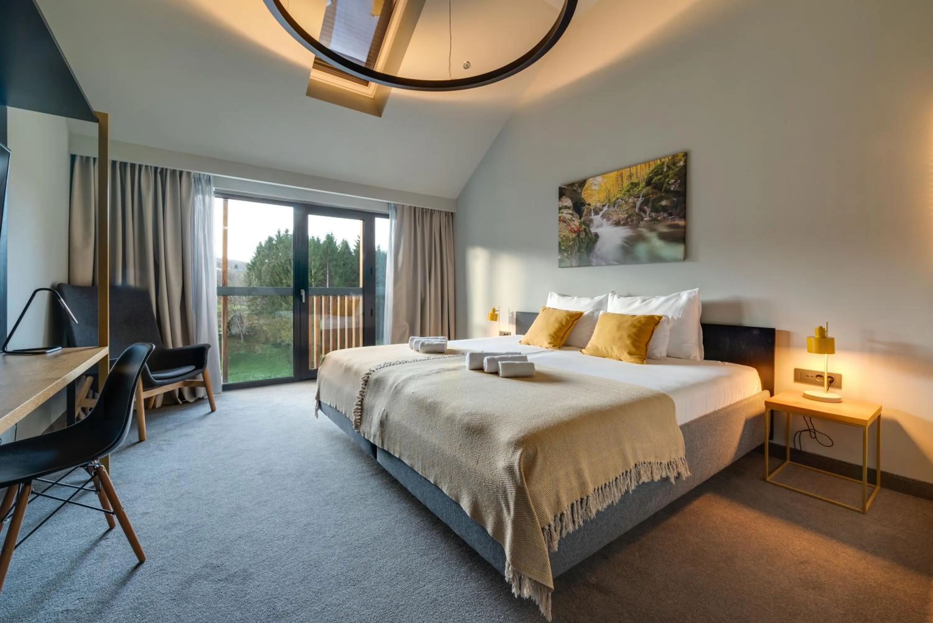 Bedroom, Bed in Lyra Hotel Plitvice