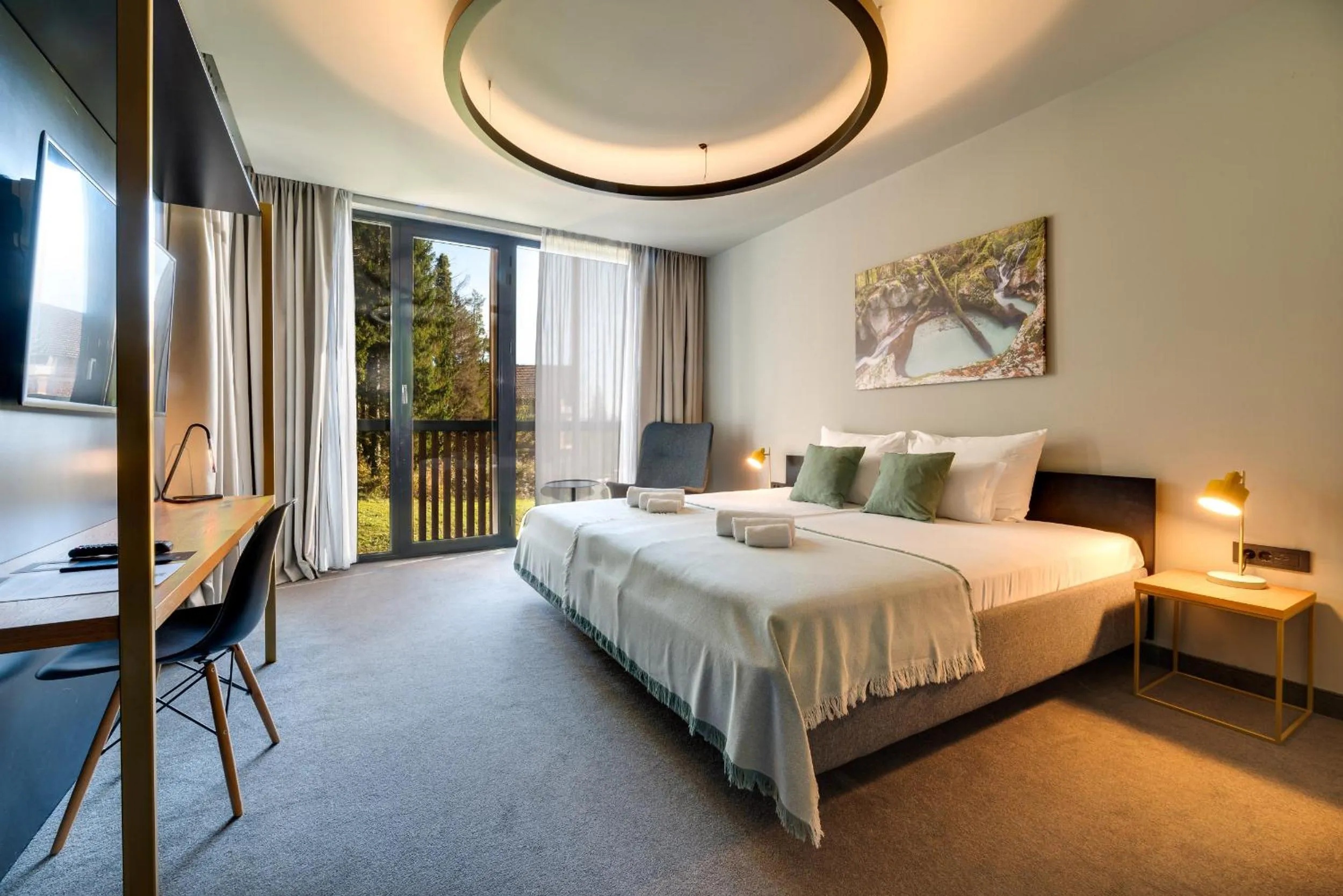 Bedroom, Bed in Lyra Hotel Plitvice