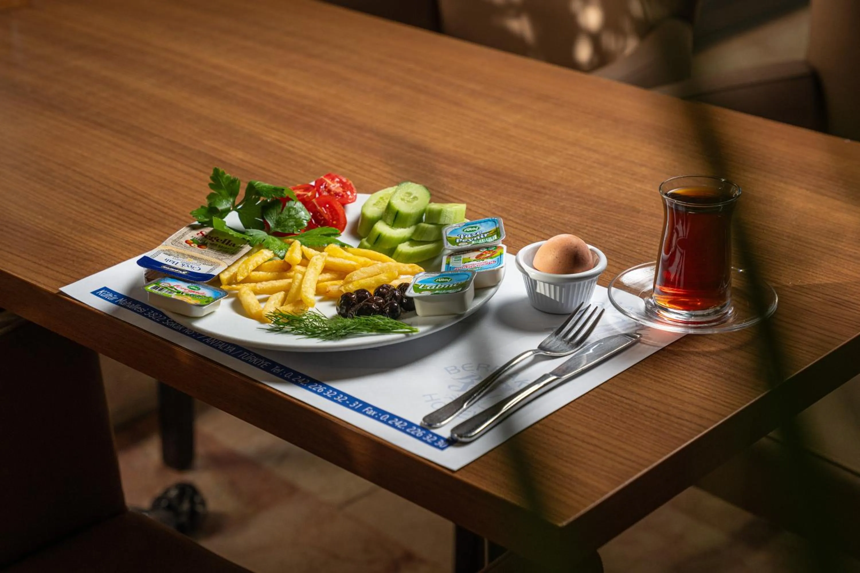 Food in Berrak Su Hotel