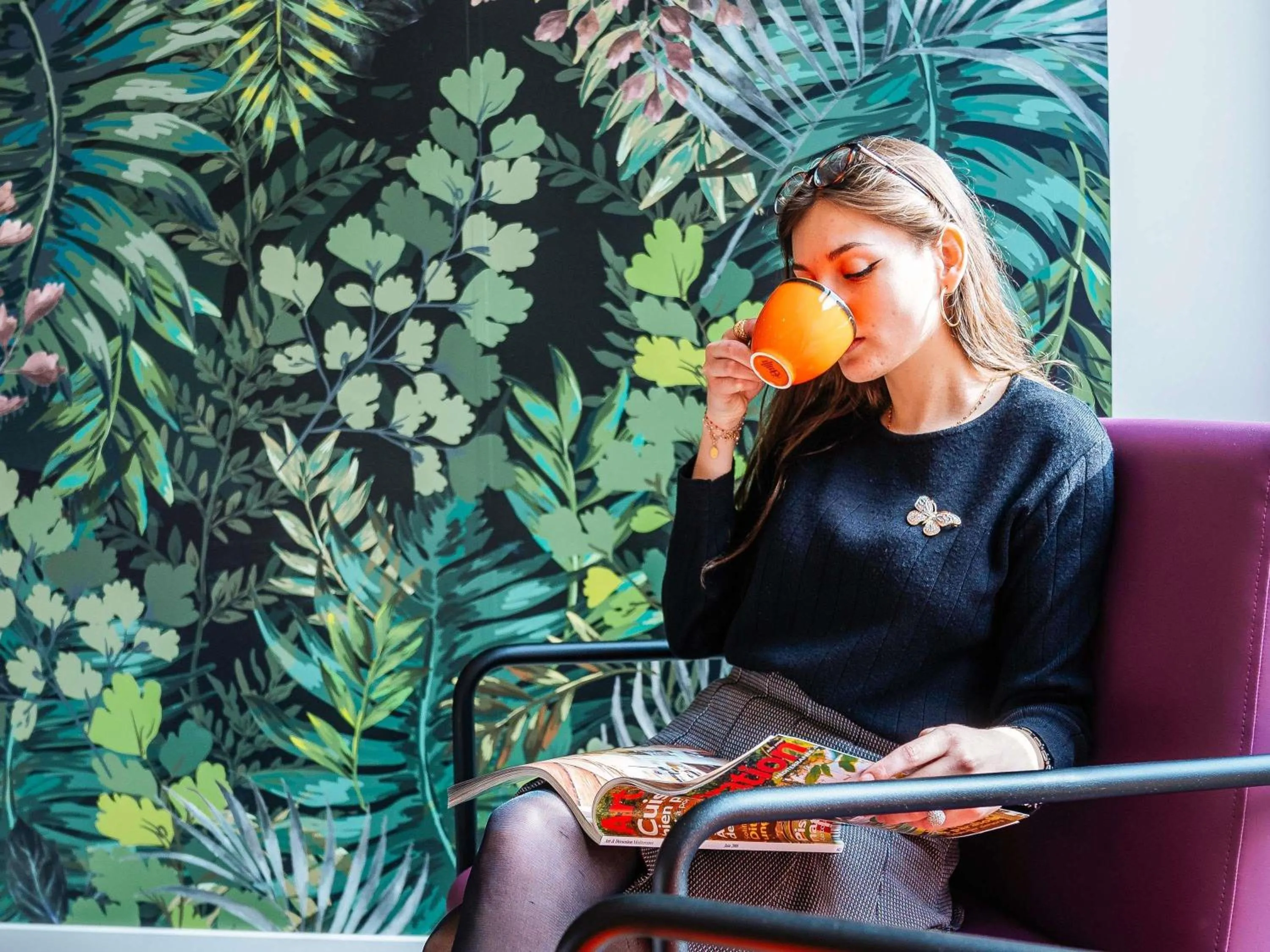 Lounge or bar in ibis Styles Perpignan Centre Gare