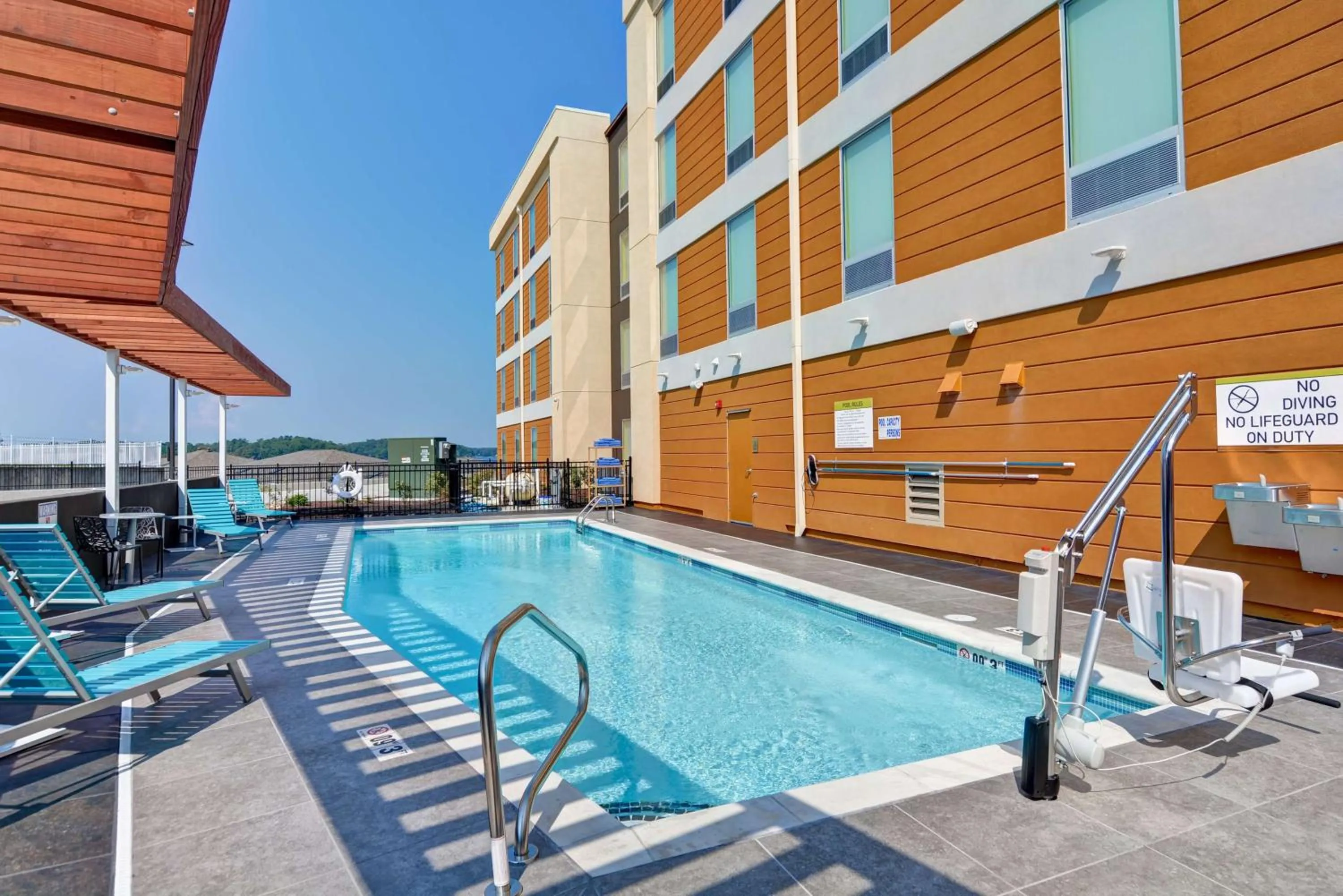 Pool view in Home2 Suites By Hilton Hot Springs