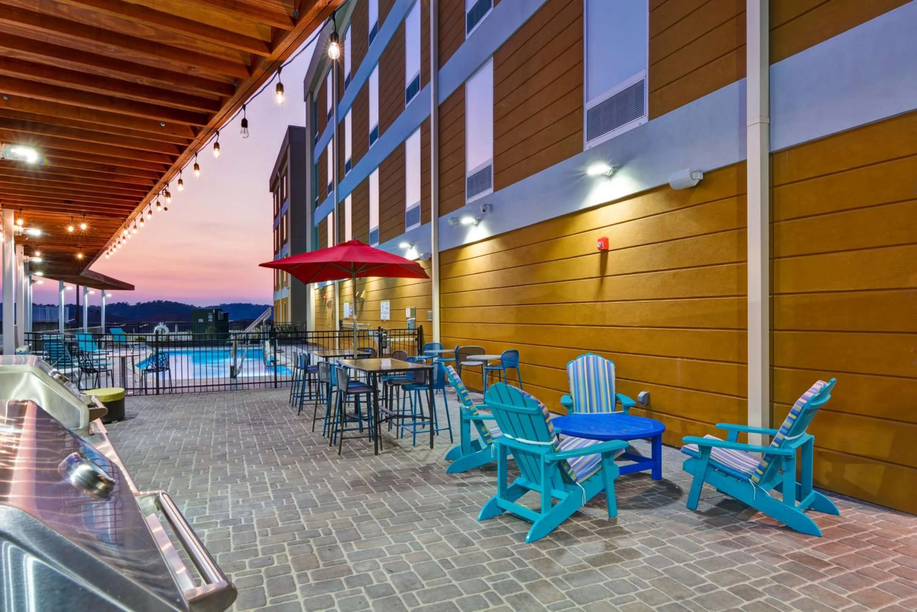 Patio in Home2 Suites By Hilton Hot Springs