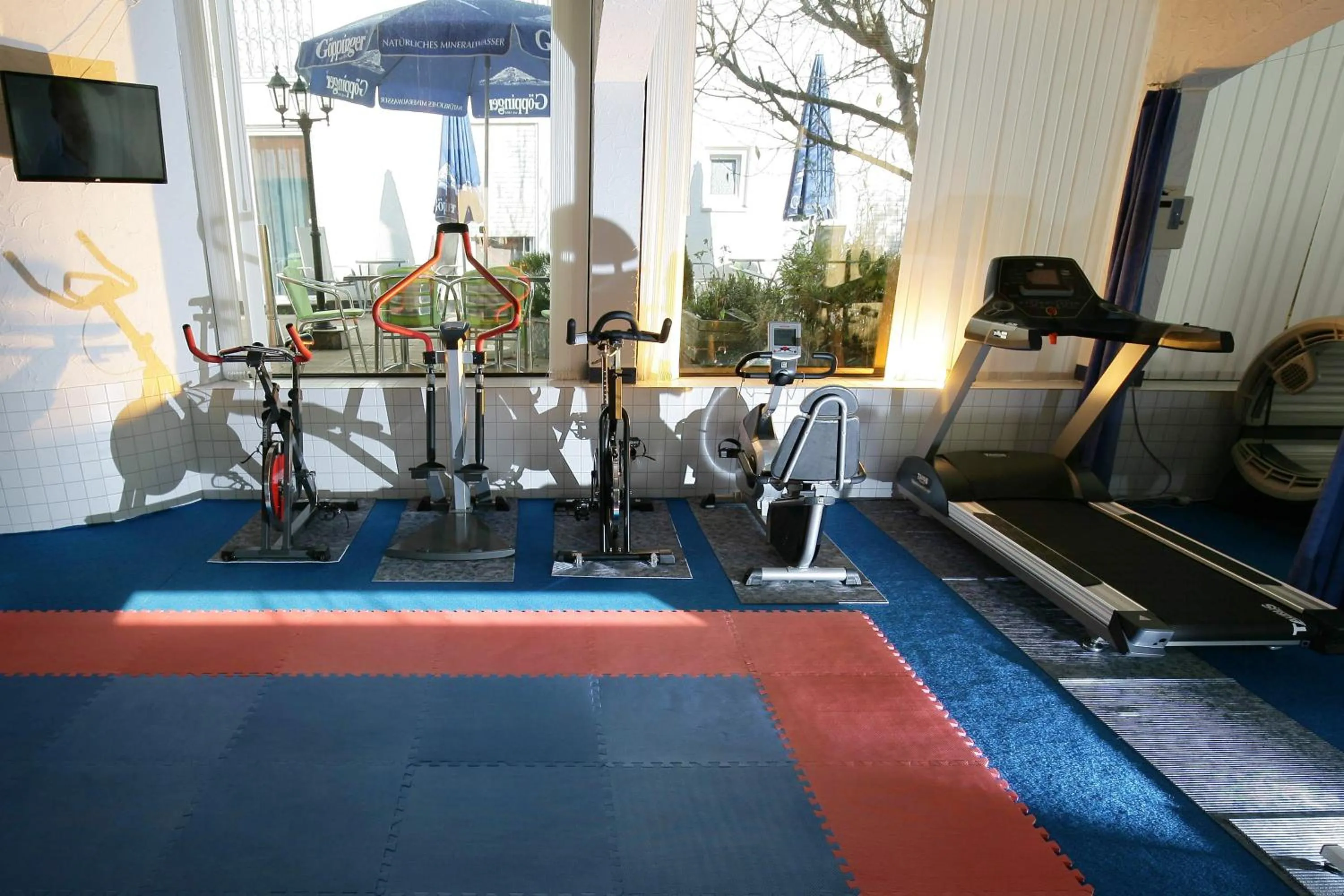 Fitness centre/facilities in Hotel am Baronenwald