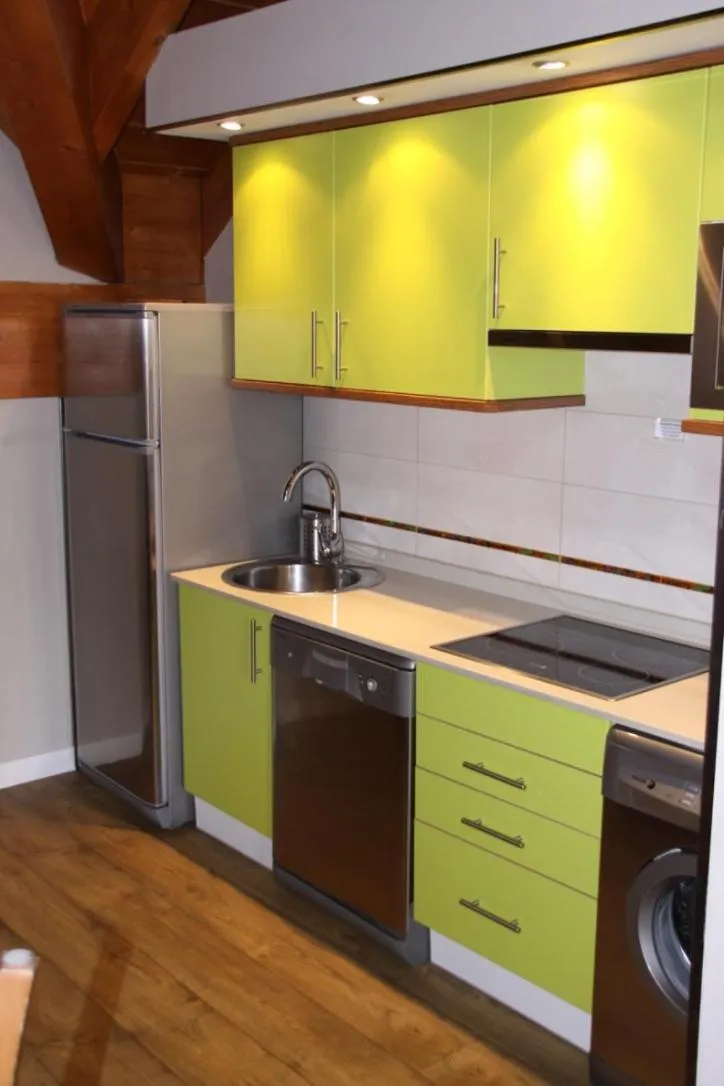 Kitchen or kitchenette in Apartahotel Tres Quiñones