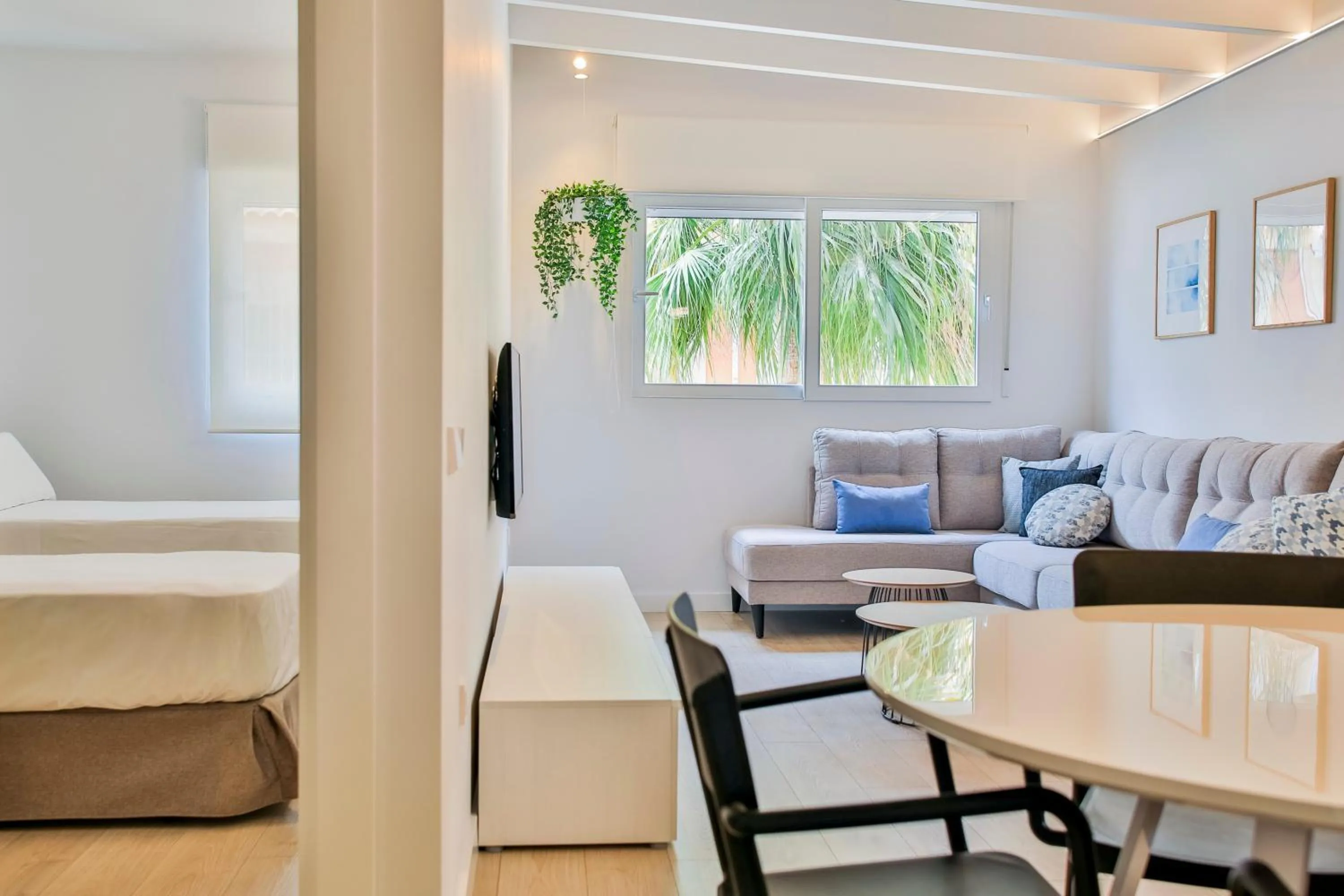 Dining area, Bed in Apartamentos 525