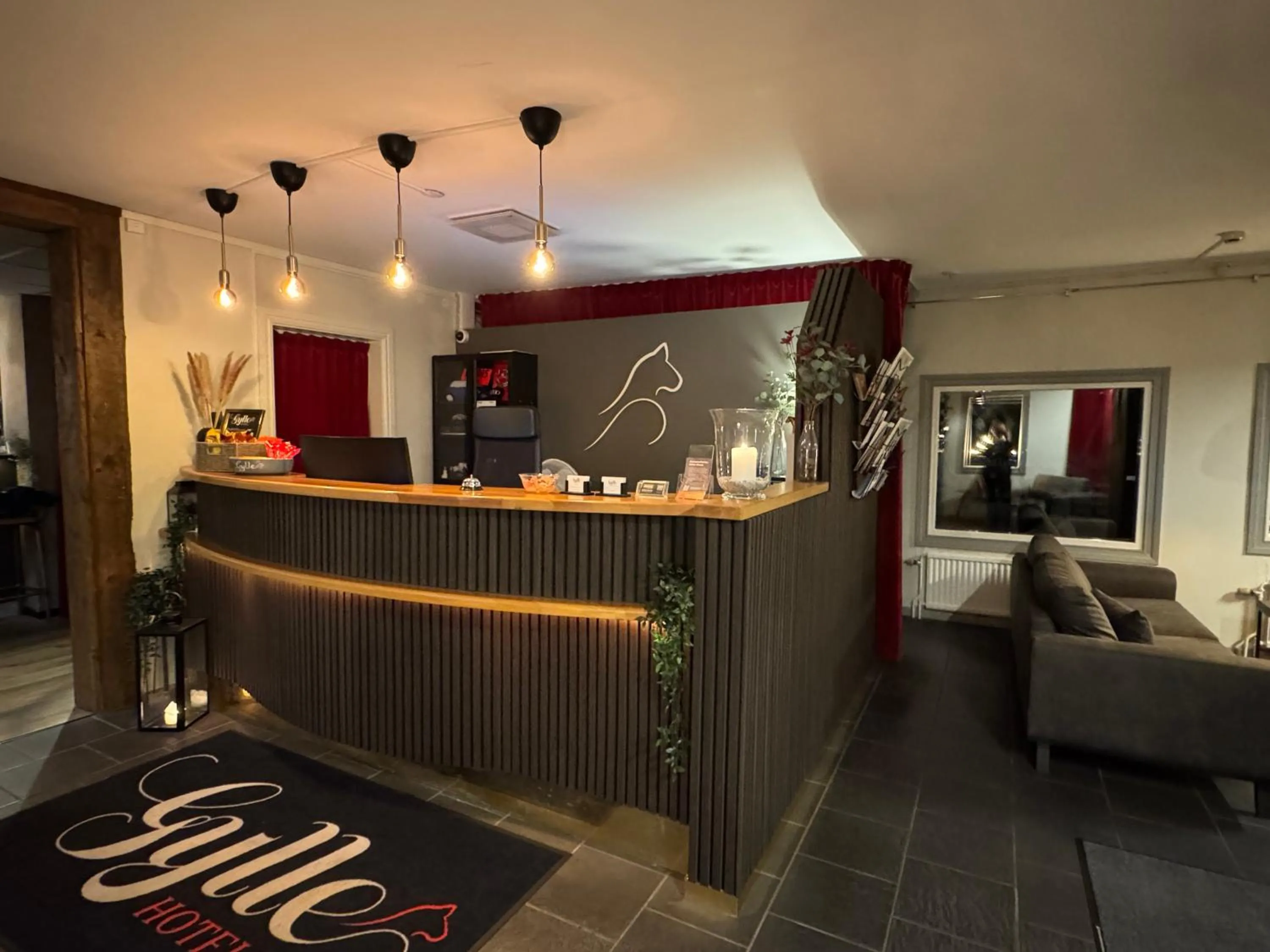 Lobby or reception in Gylle Hotell & Restaurang Brödernas