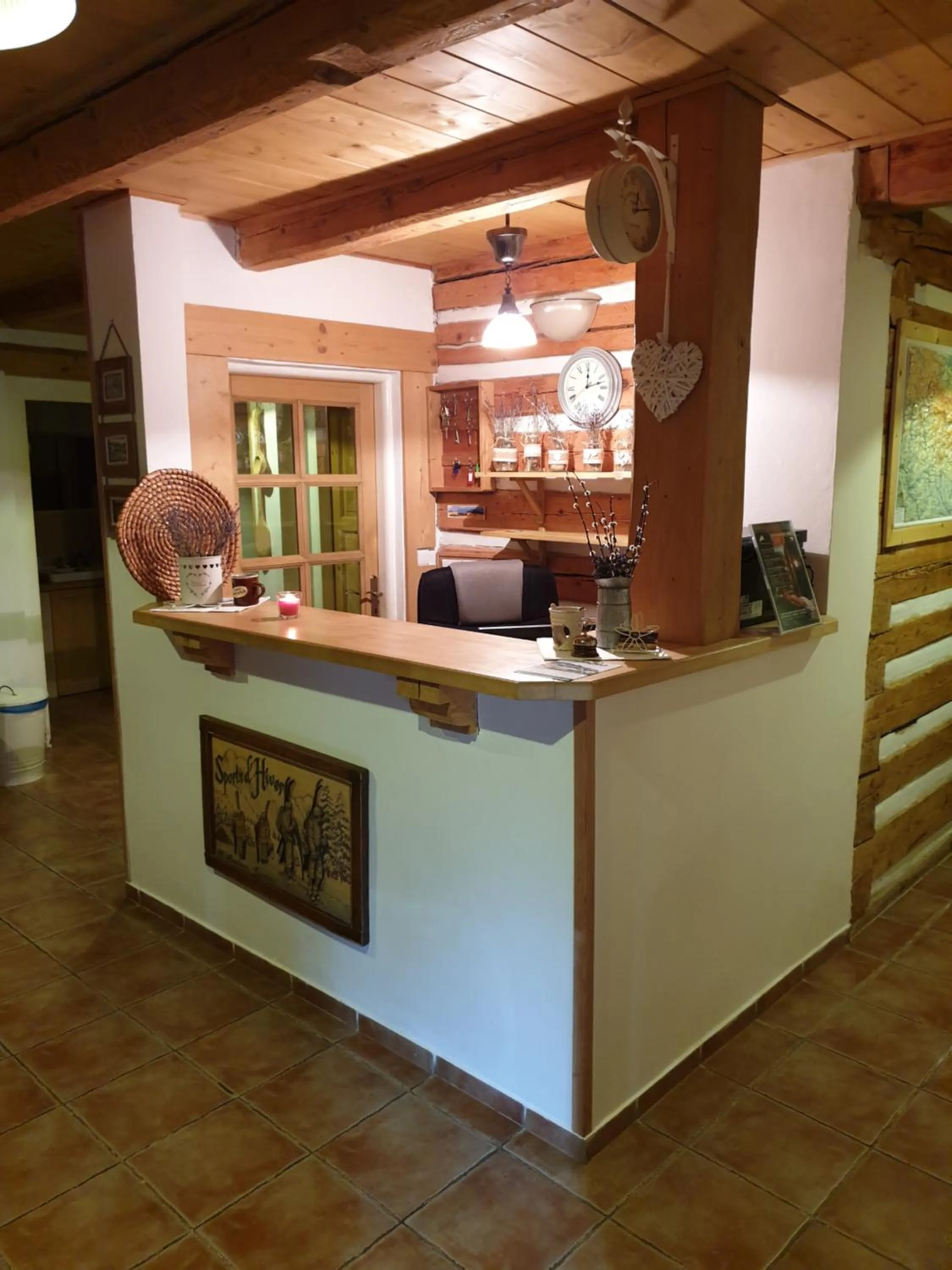 Lobby or reception in Penzion Marienka