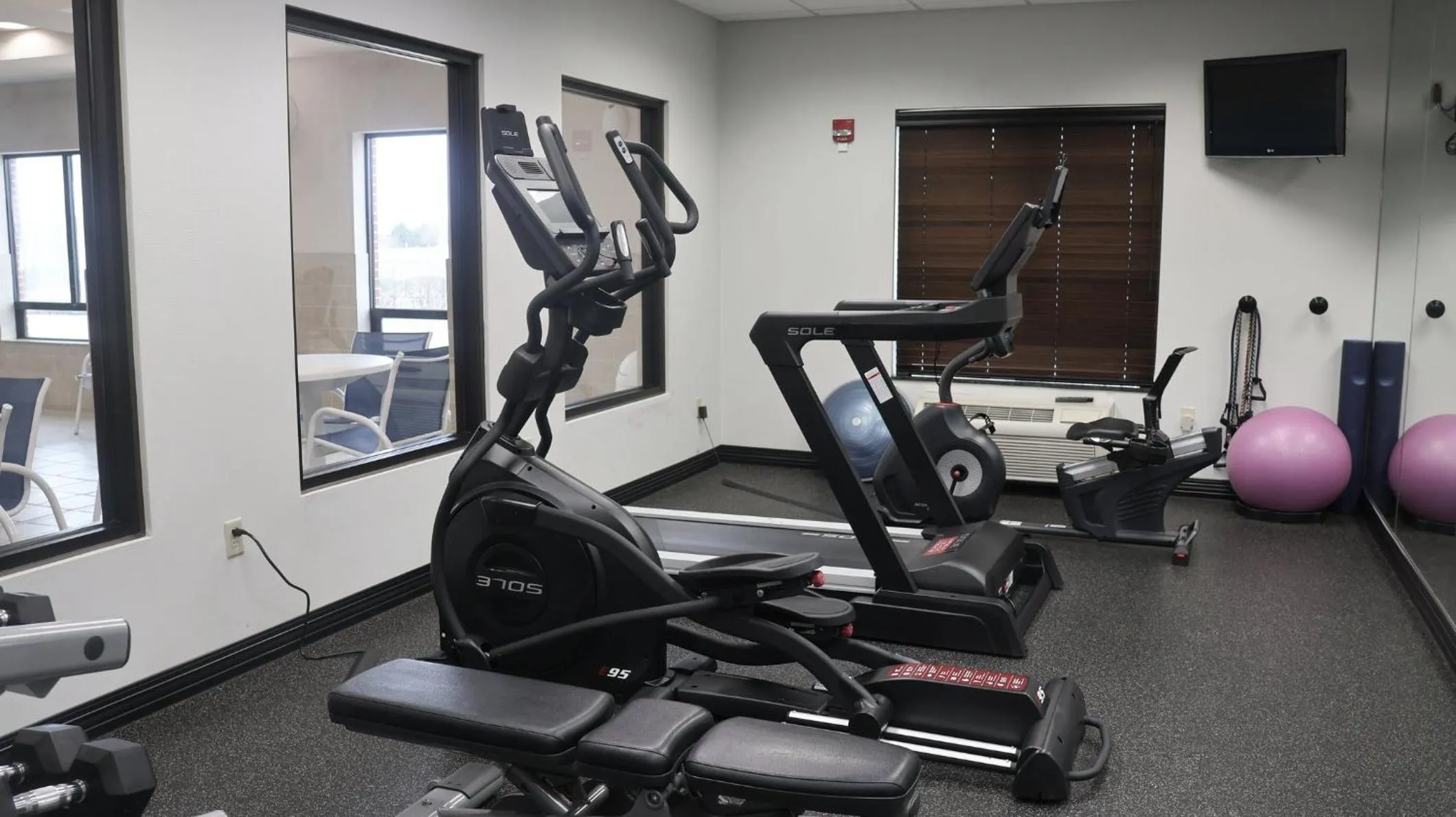 Fitness centre/facilities in Holiday Inn Express & Suites Morton Peoria Area by IHG
