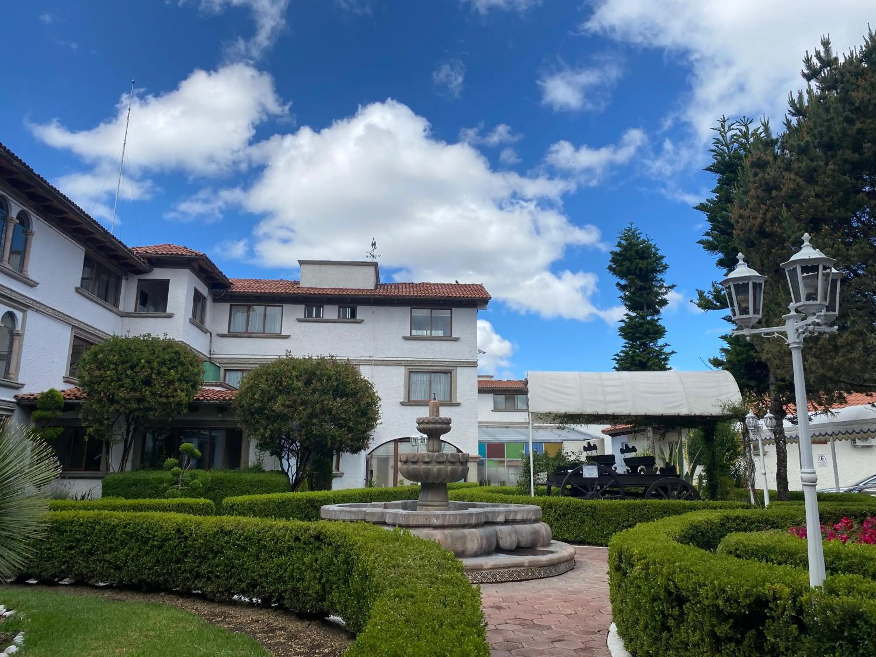 Garden view in Hotel Del Angel, Apizaco