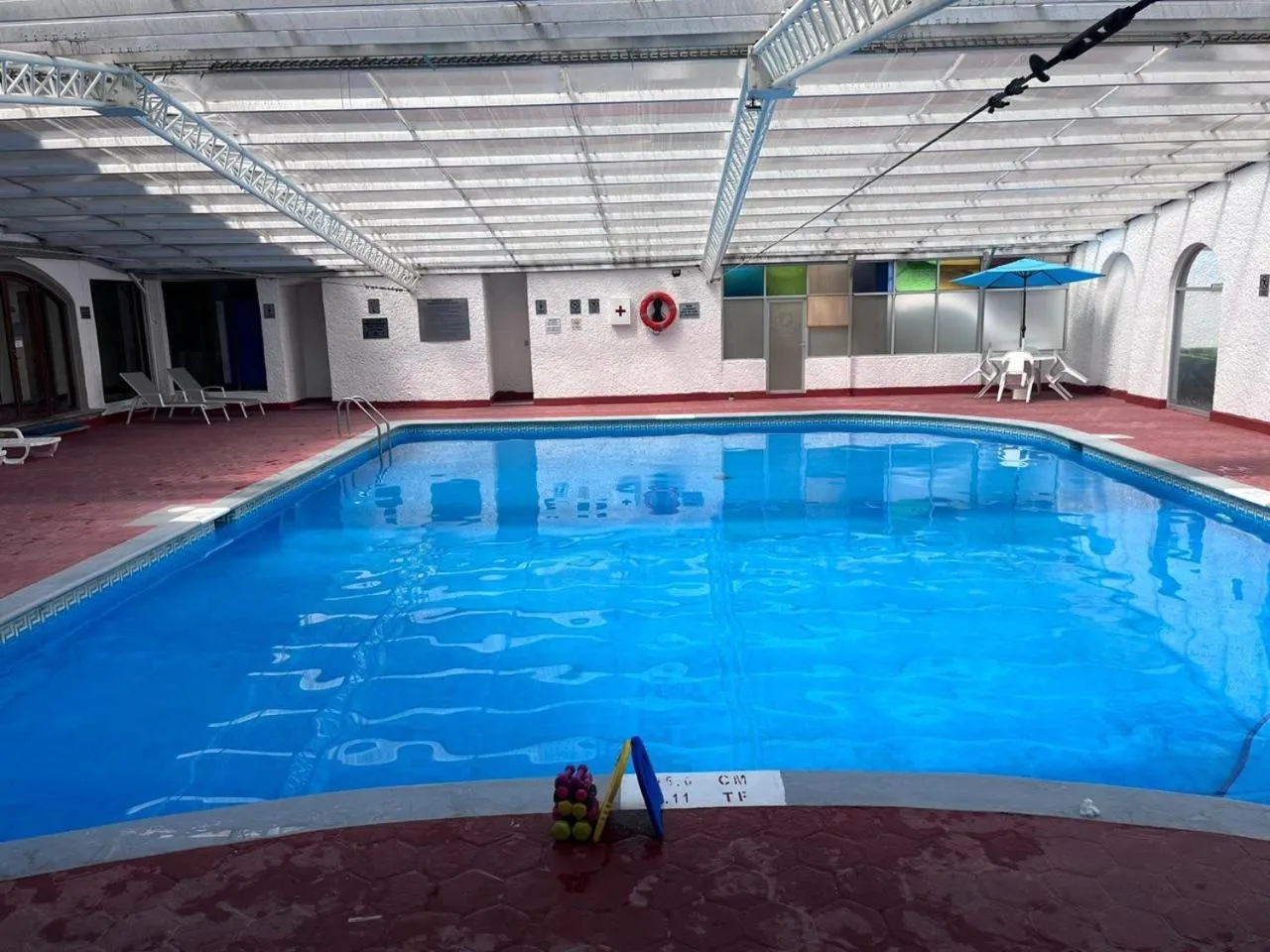 Pool view in Hotel Del Angel, Apizaco