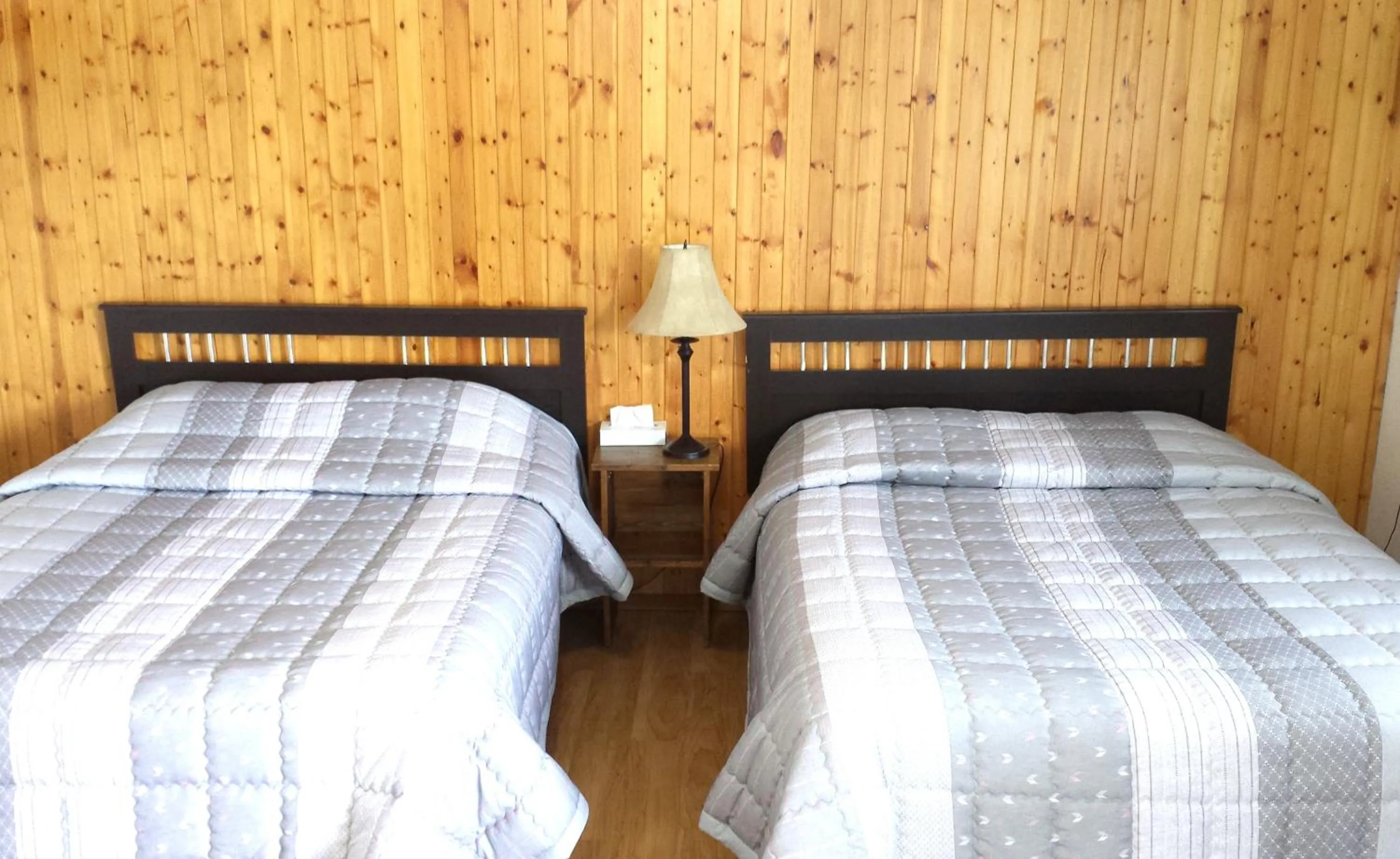 Bed in Moosomin Motel