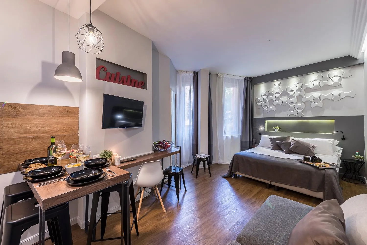 Living room, Bed in Z-ArchSuites