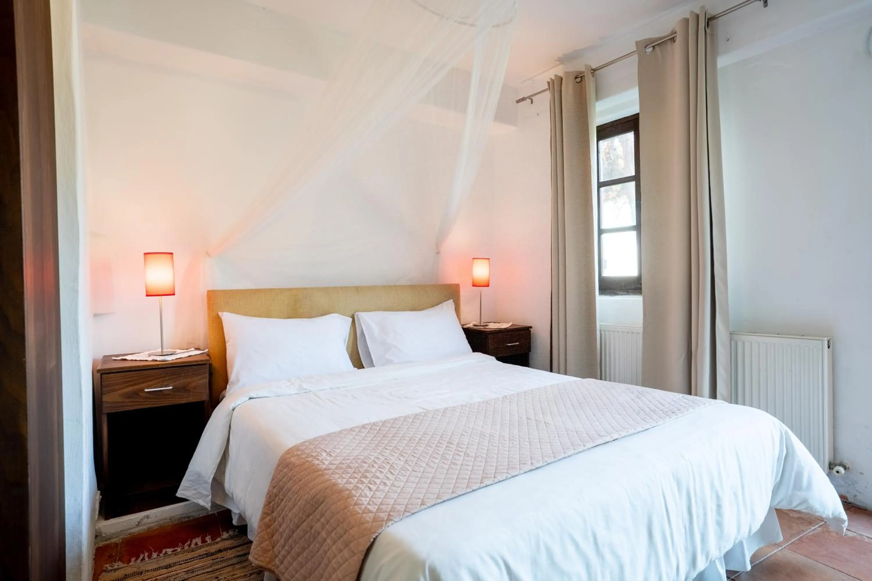 Bed in Ambelikos Traditional Agrohotel