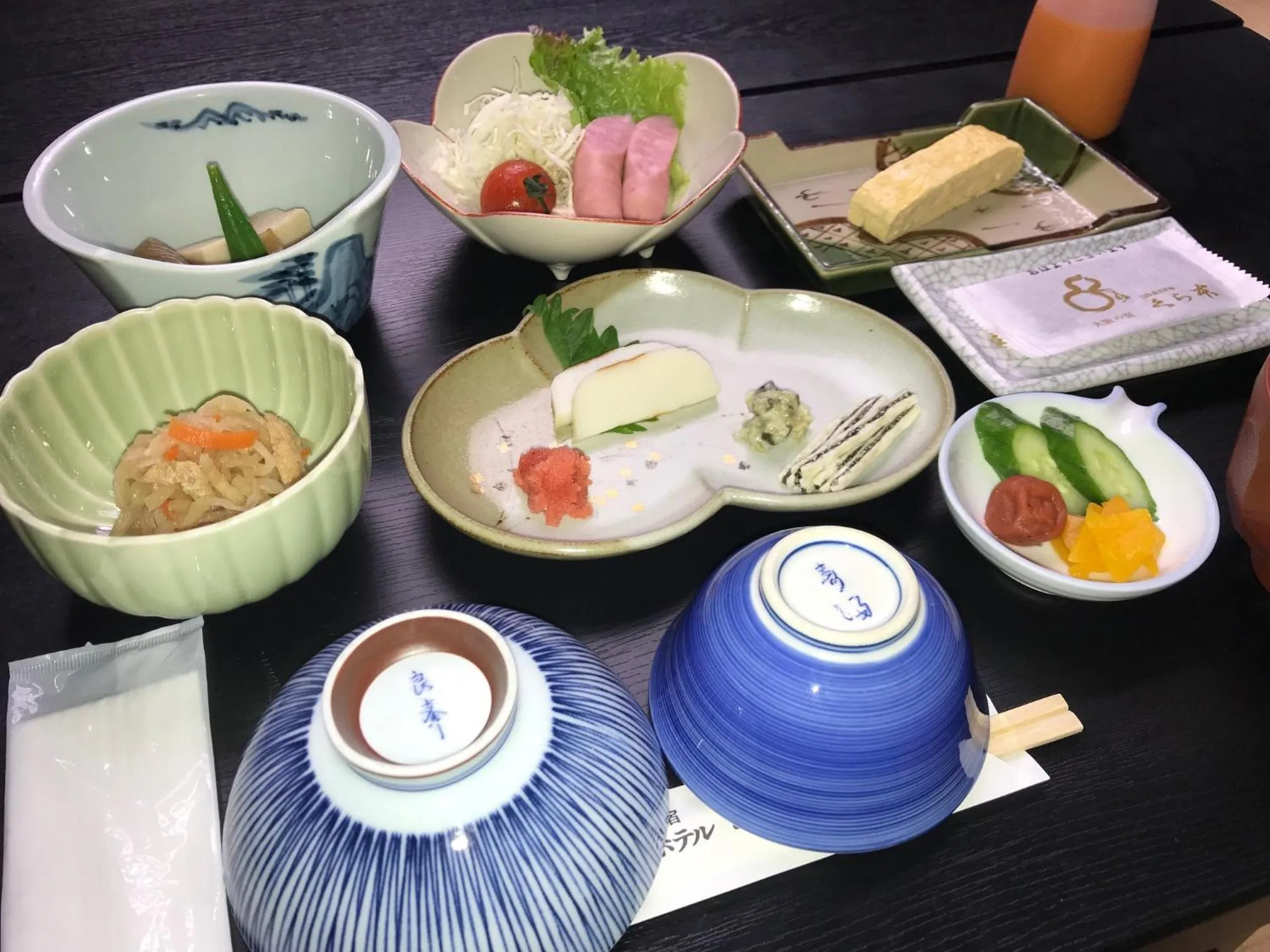 Breakfast in Osaka Ryokan Kuramoto