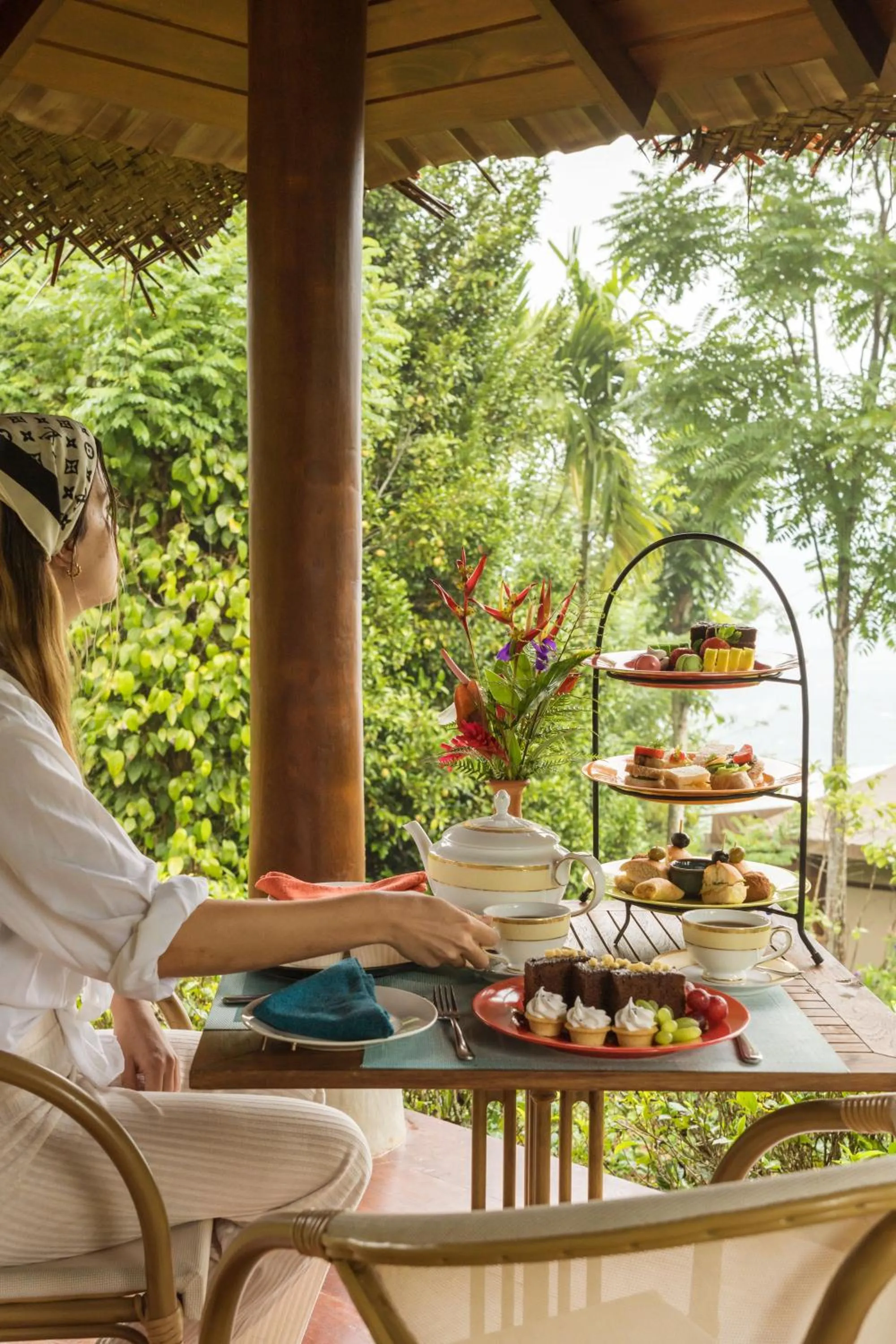 Patio in Aarunya Nature Resort - Kandy