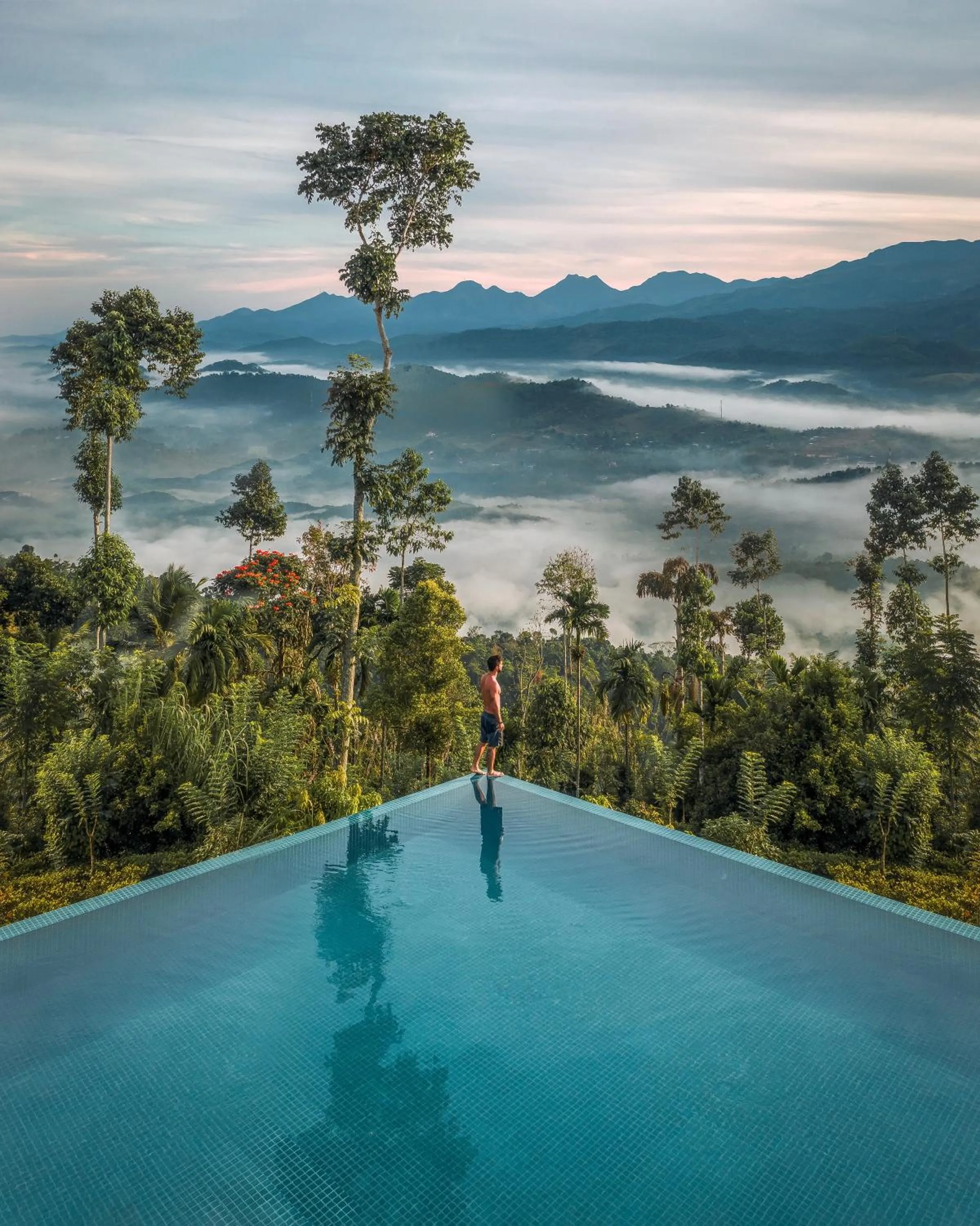 Swimming pool in Aarunya Nature Resort - Kandy