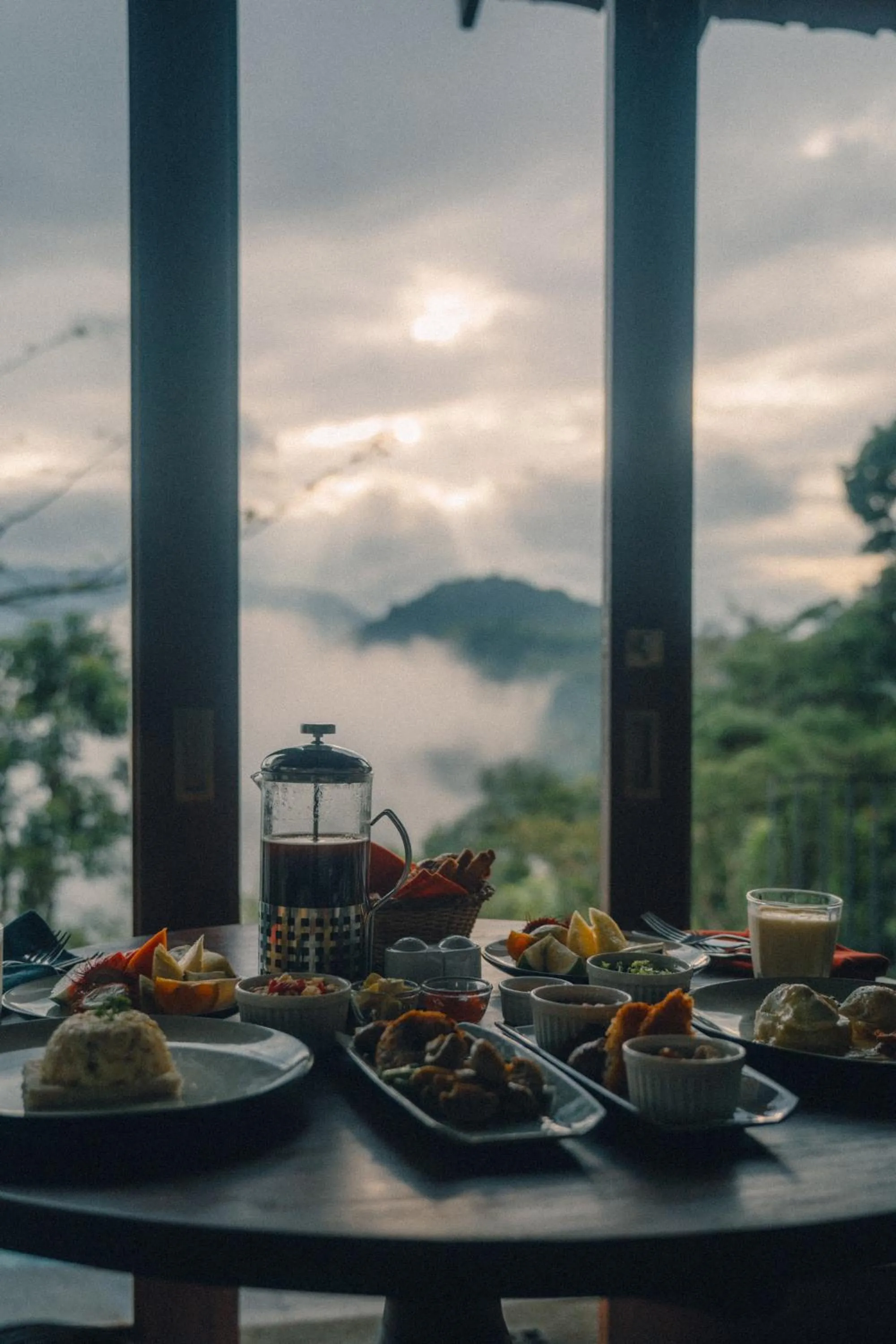 Dining area in Aarunya Nature Resort - Kandy