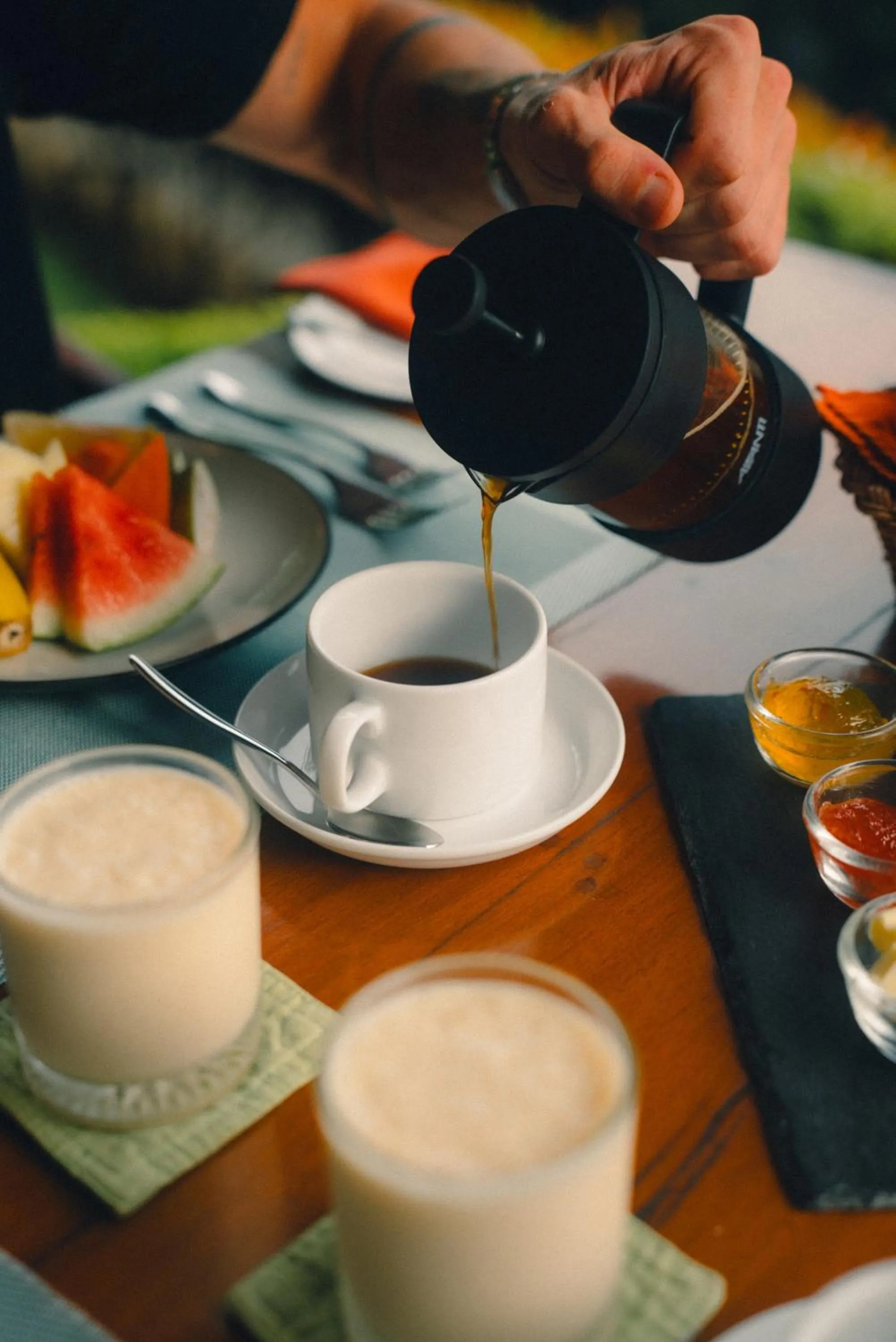 Breakfast in Aarunya Nature Resort - Kandy