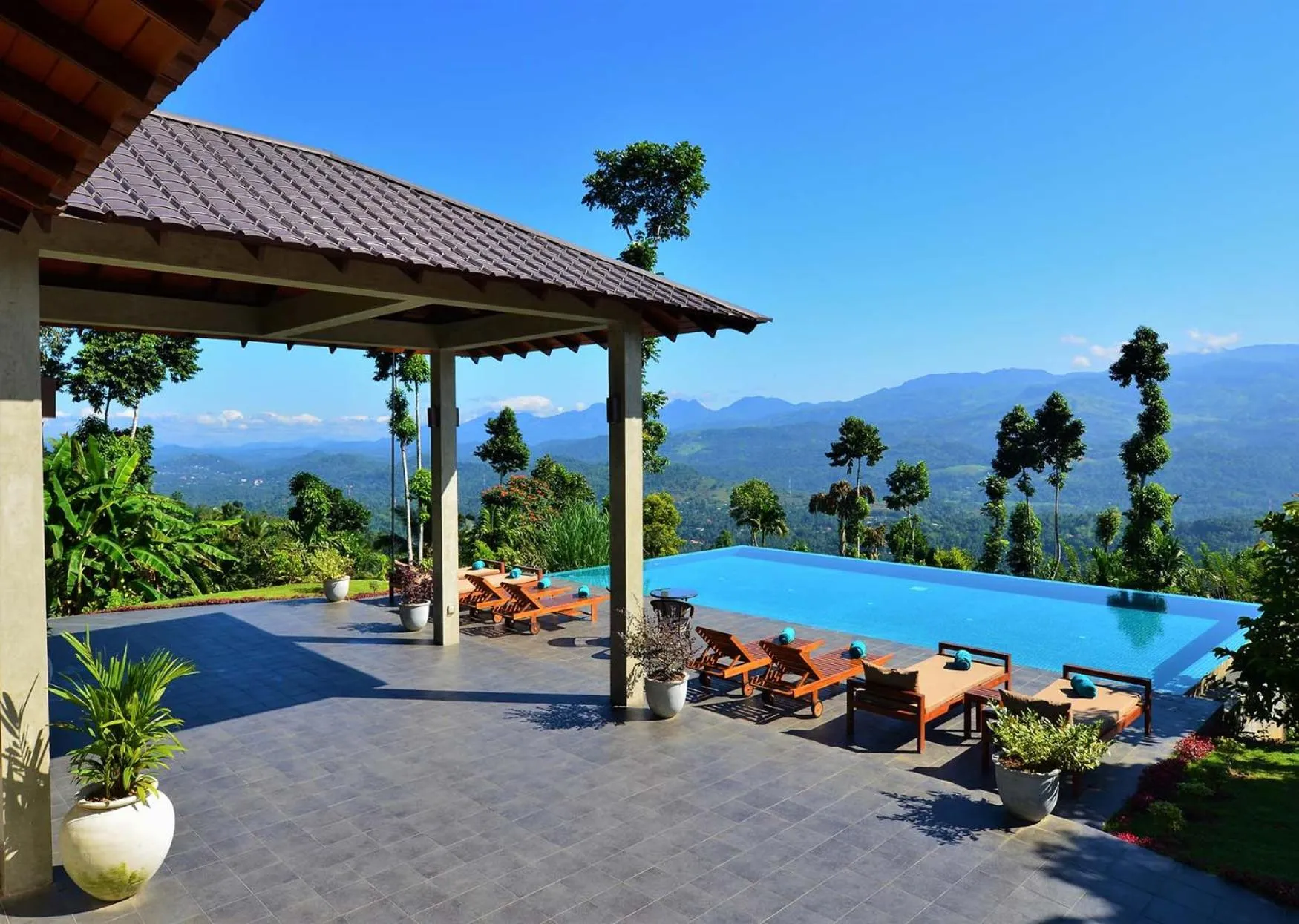Pool view in Aarunya Nature Resort - Kandy