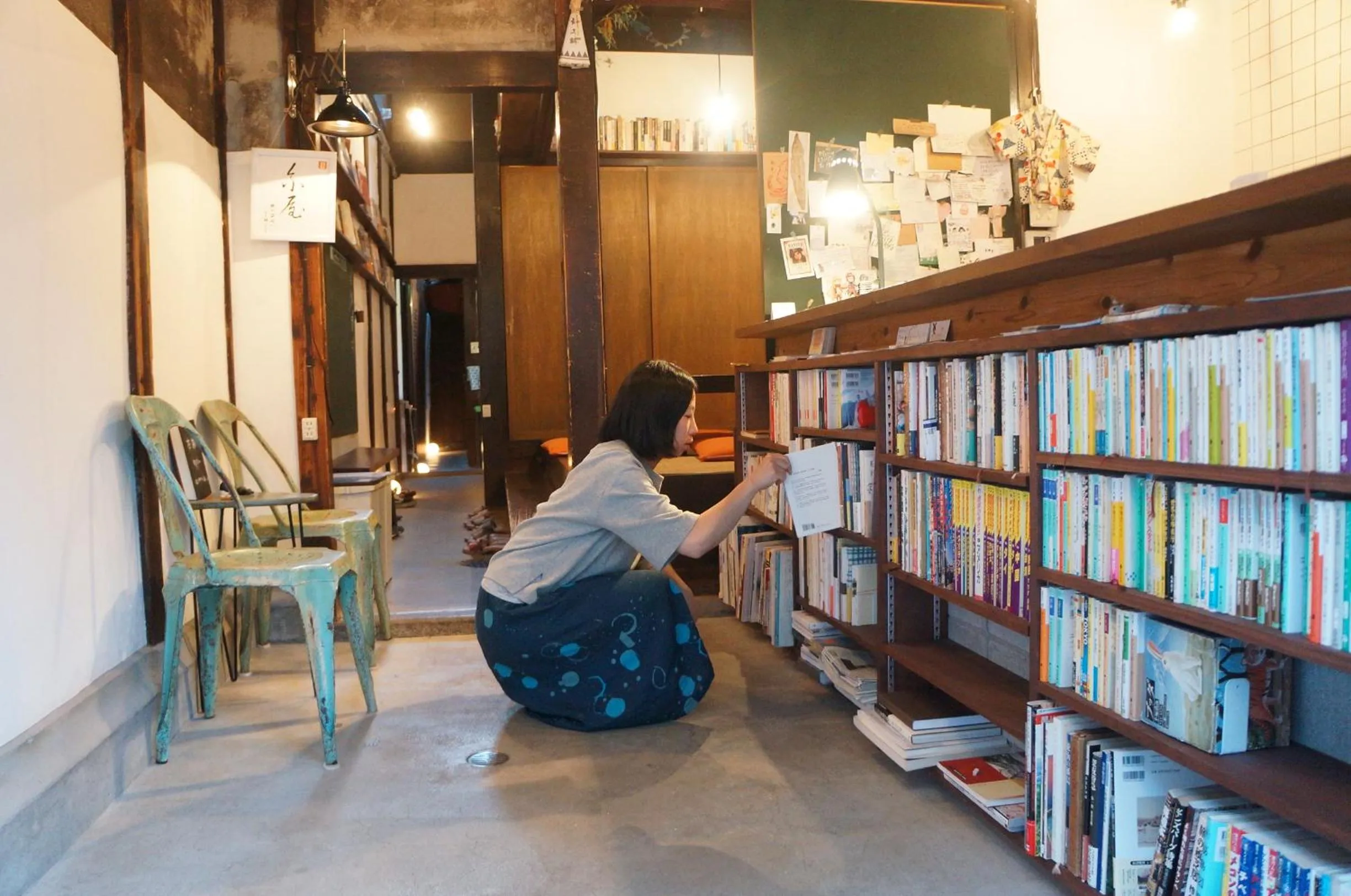 Library in Guesthouse Itoya Kyoto