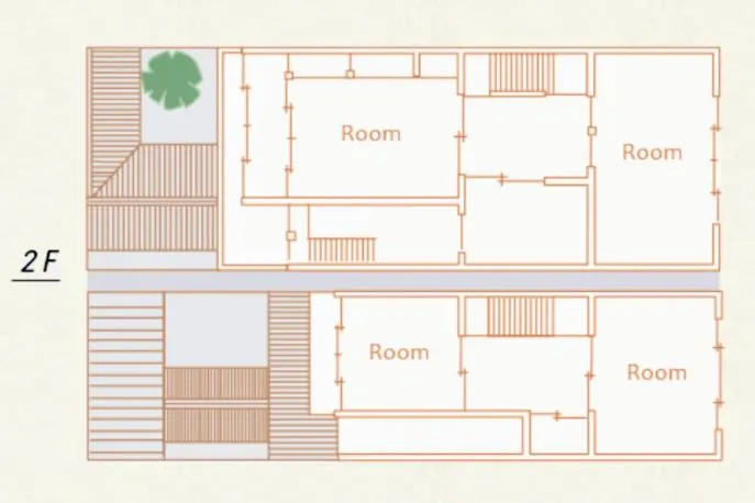 Floor plan in Guesthouse Itoya Kyoto