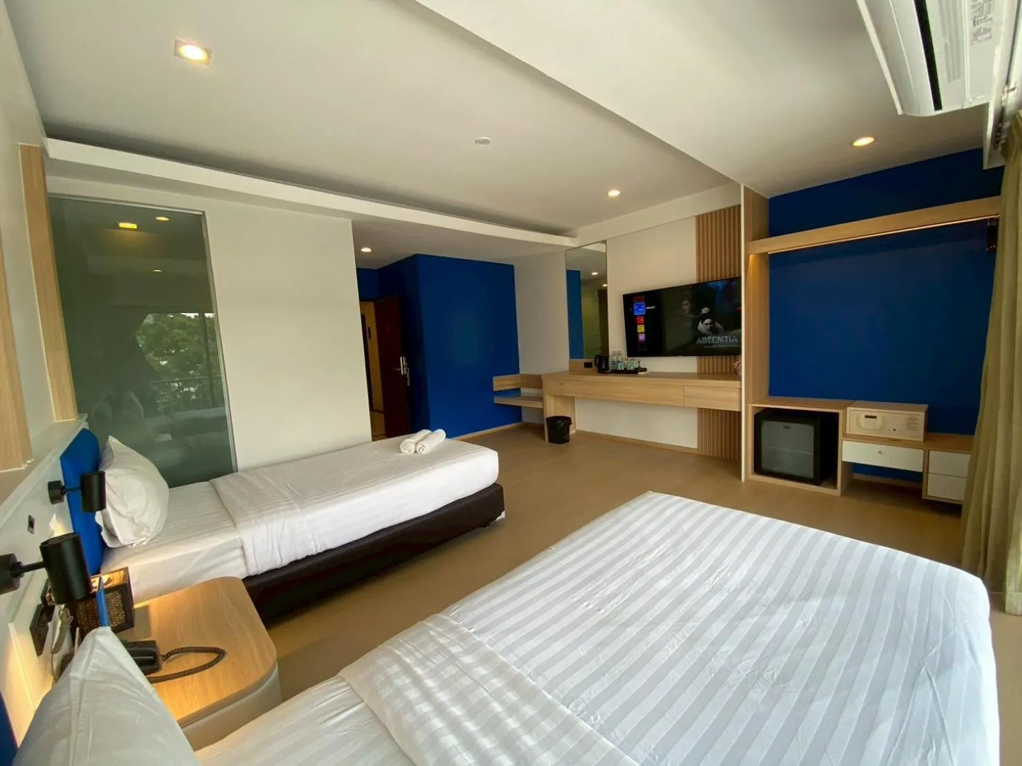 Bed in Armoni Patong Beach Hotel