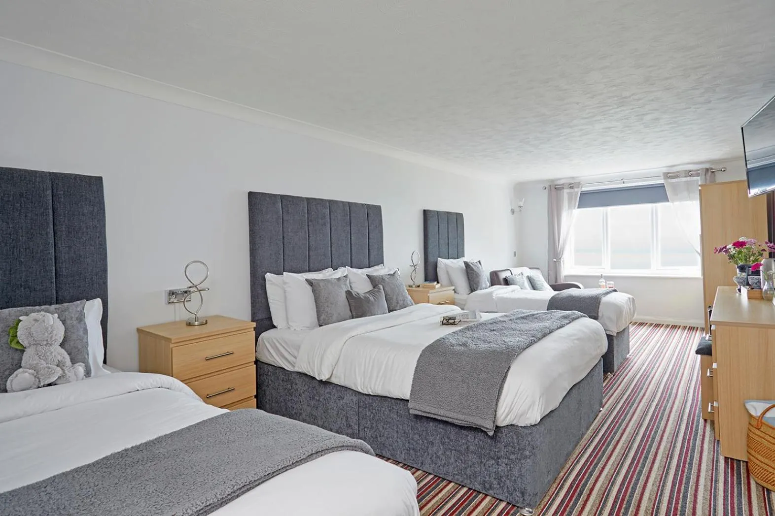 Bed in Luccombe Manor Country House Hotel