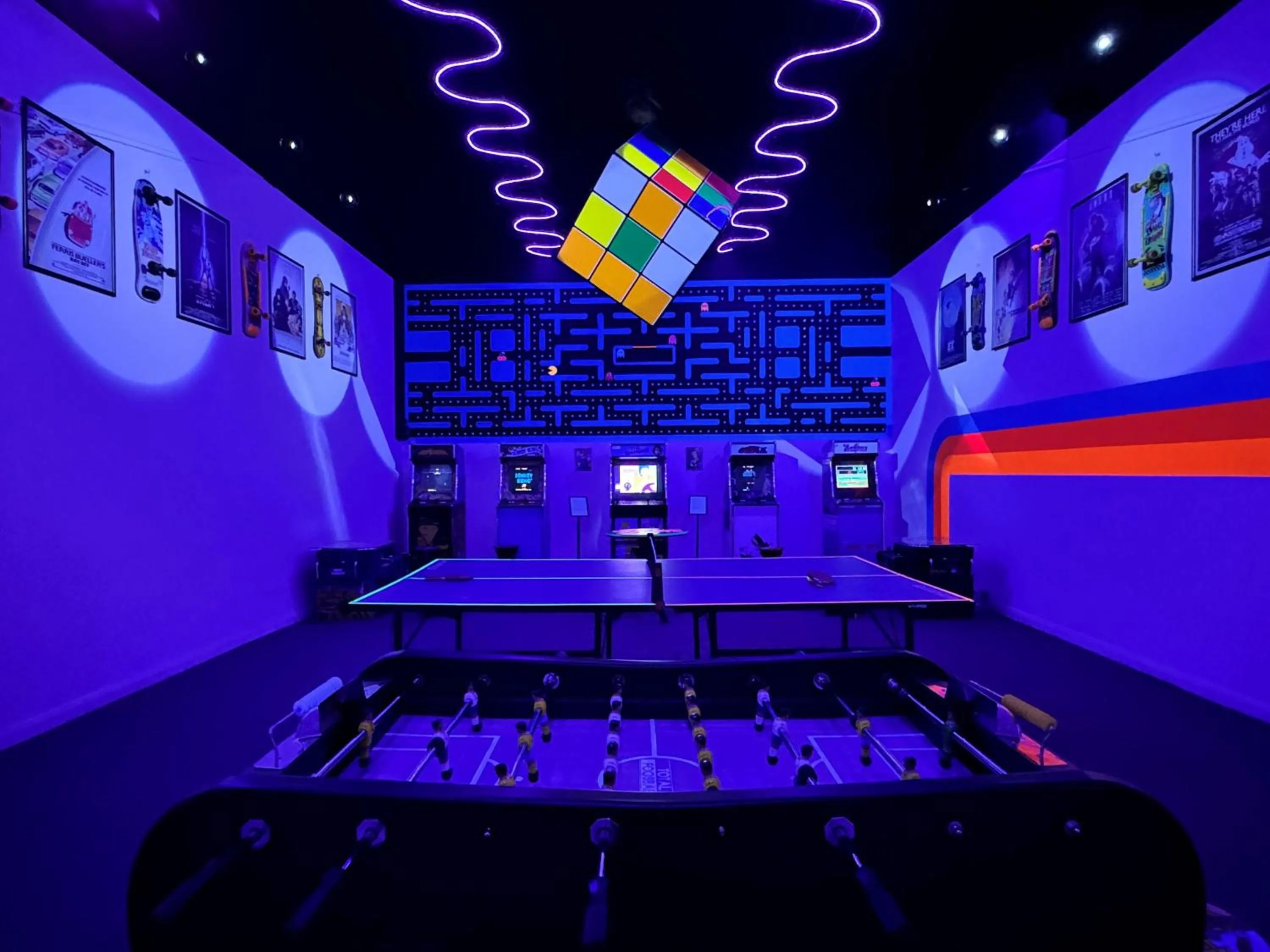 Game Room in Luccombe Manor Country House Hotel