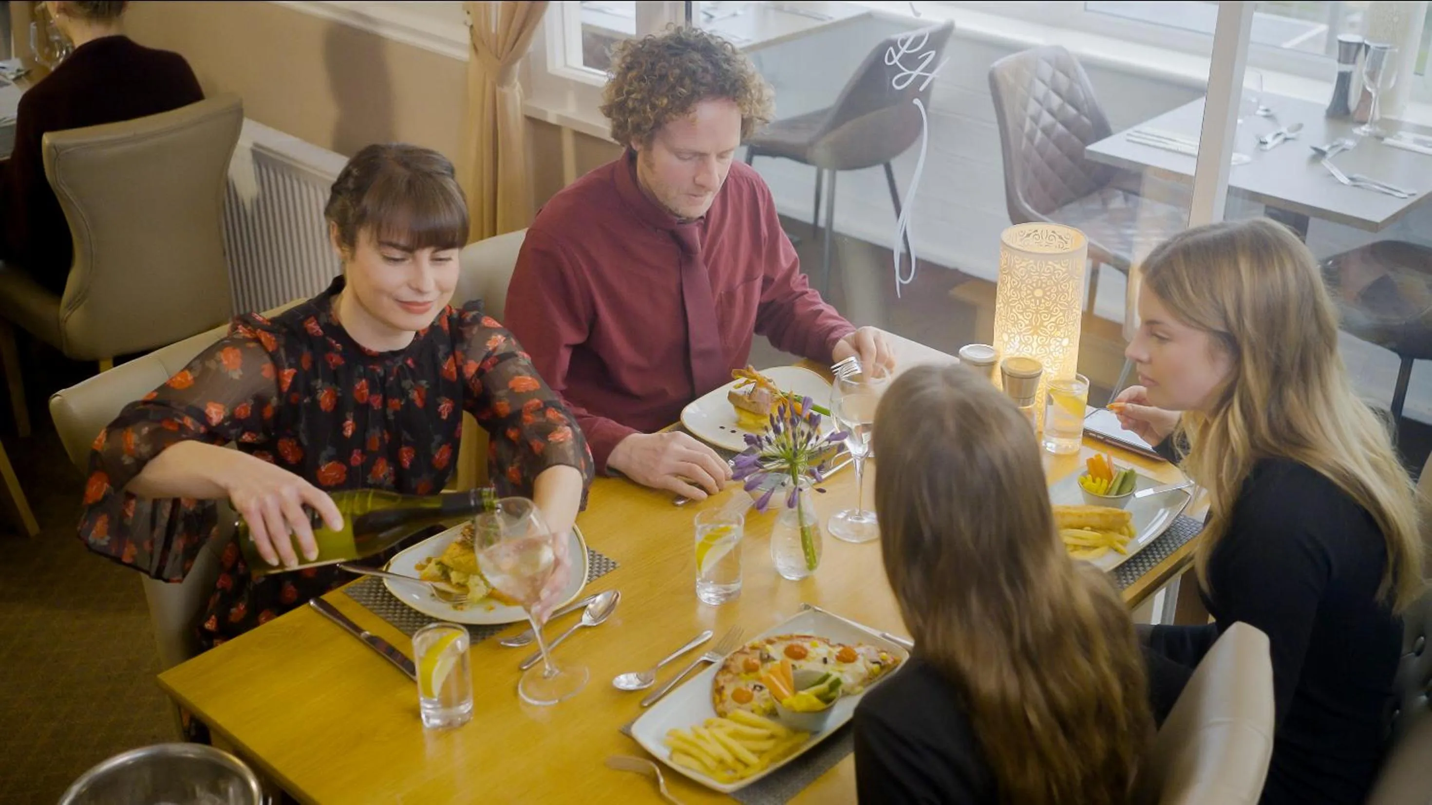 People in Luccombe Manor Country House Hotel