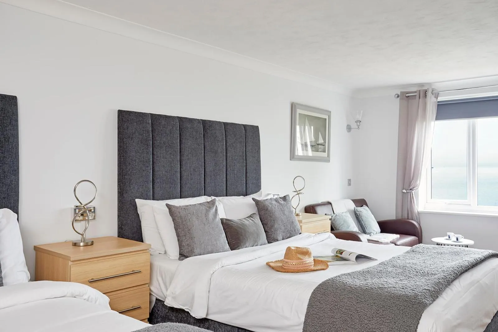 Bed in Luccombe Manor Country House Hotel