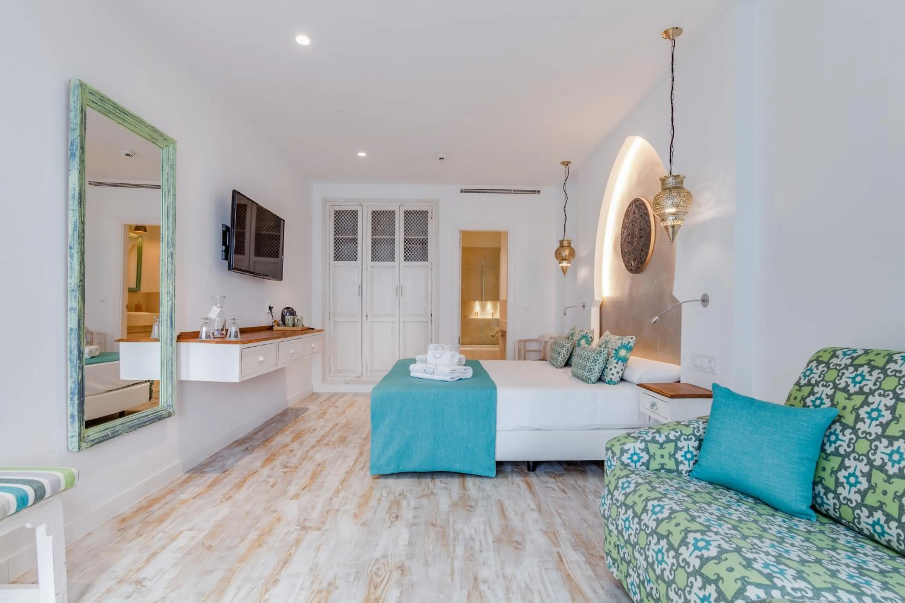 Bed in La Residencia Puerto Hotel & Spa