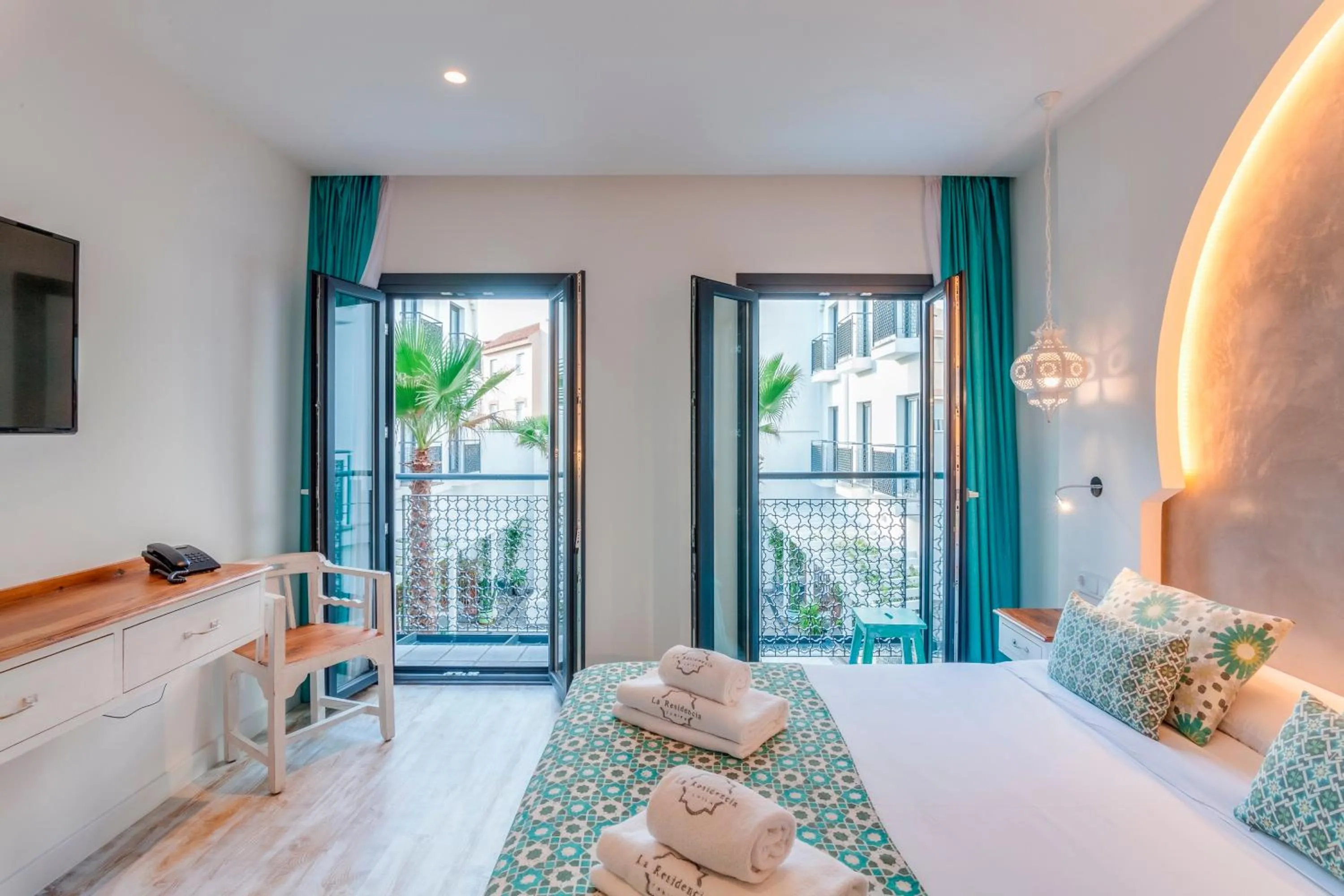 View (from property/room), Bed in La Residencia Puerto Hotel & Spa