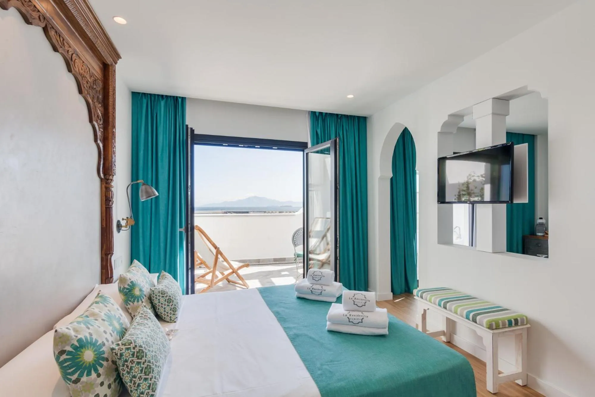 Bed in La Residencia Puerto Hotel & Spa