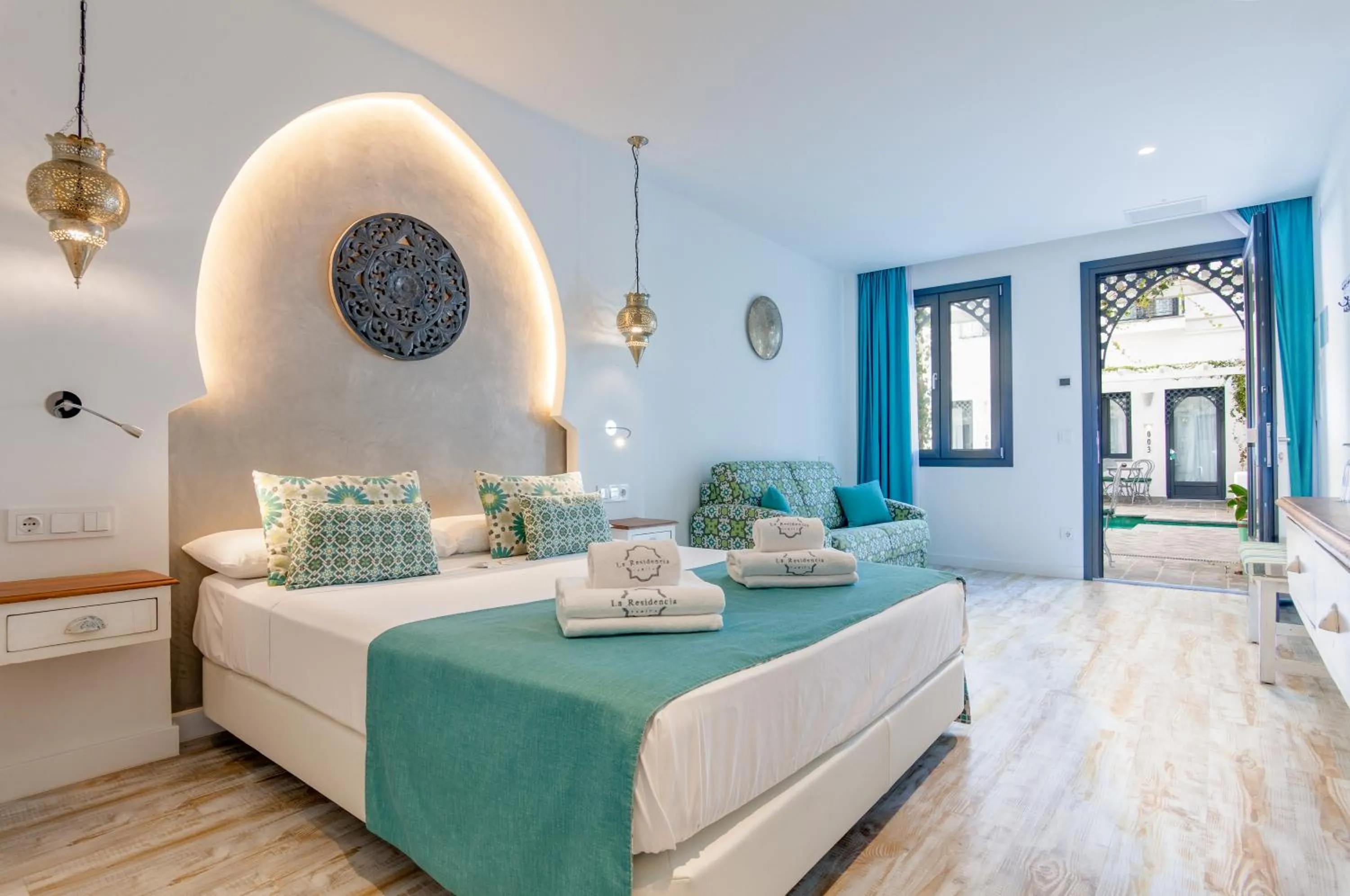 Bed in La Residencia Puerto Hotel & Spa