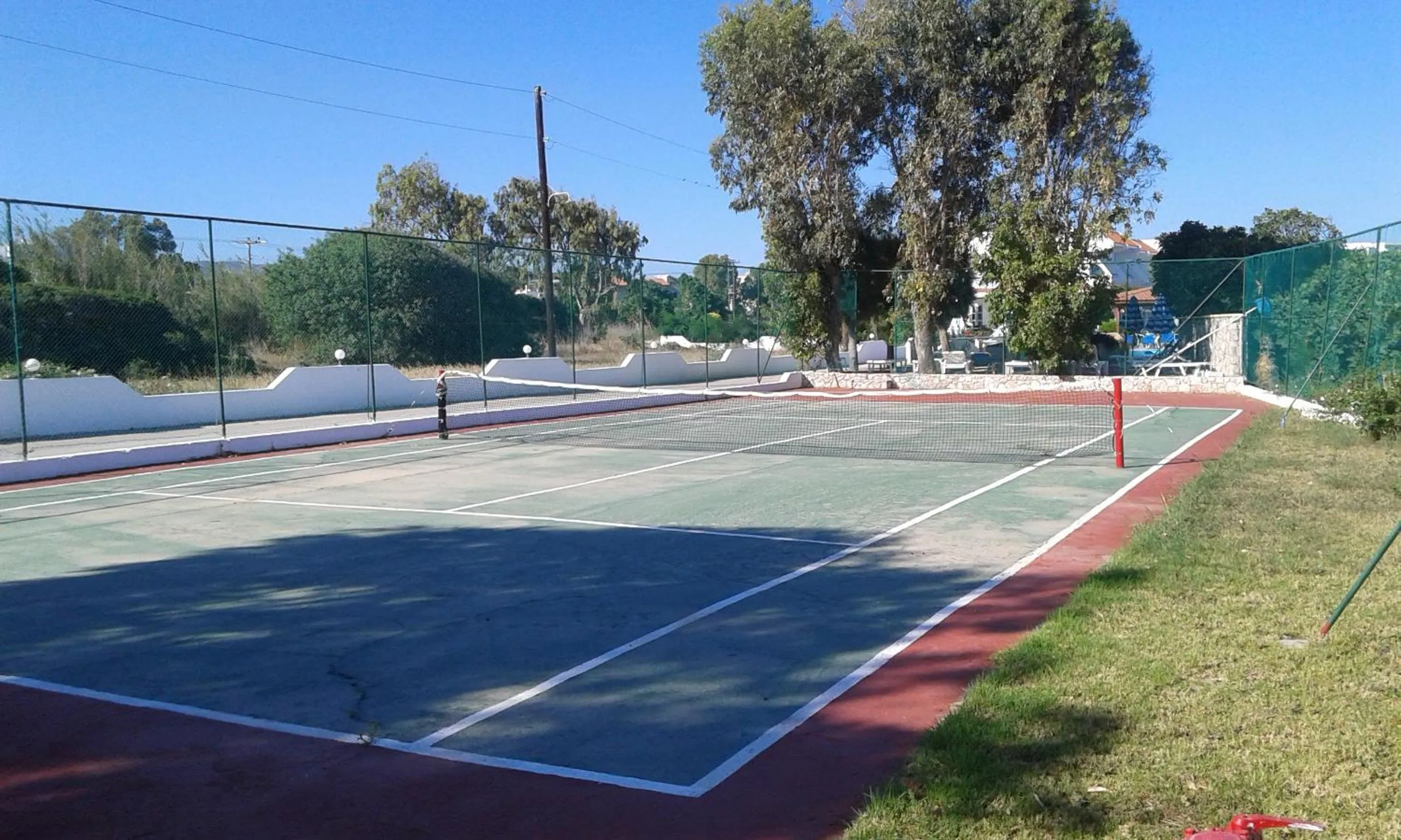 Tennis court in Nirvana Beach Hotel