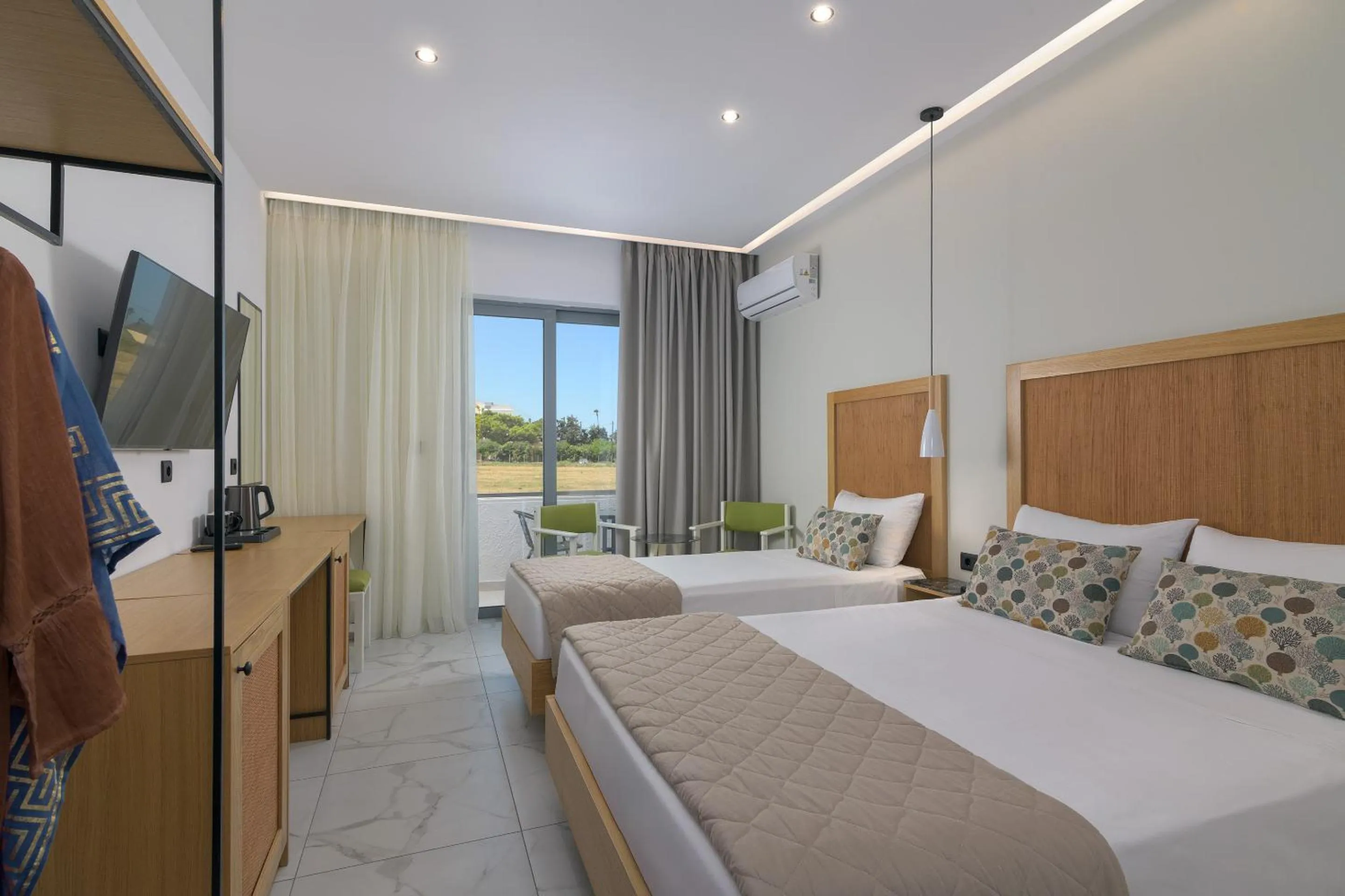 Bed in Nirvana Beach Hotel