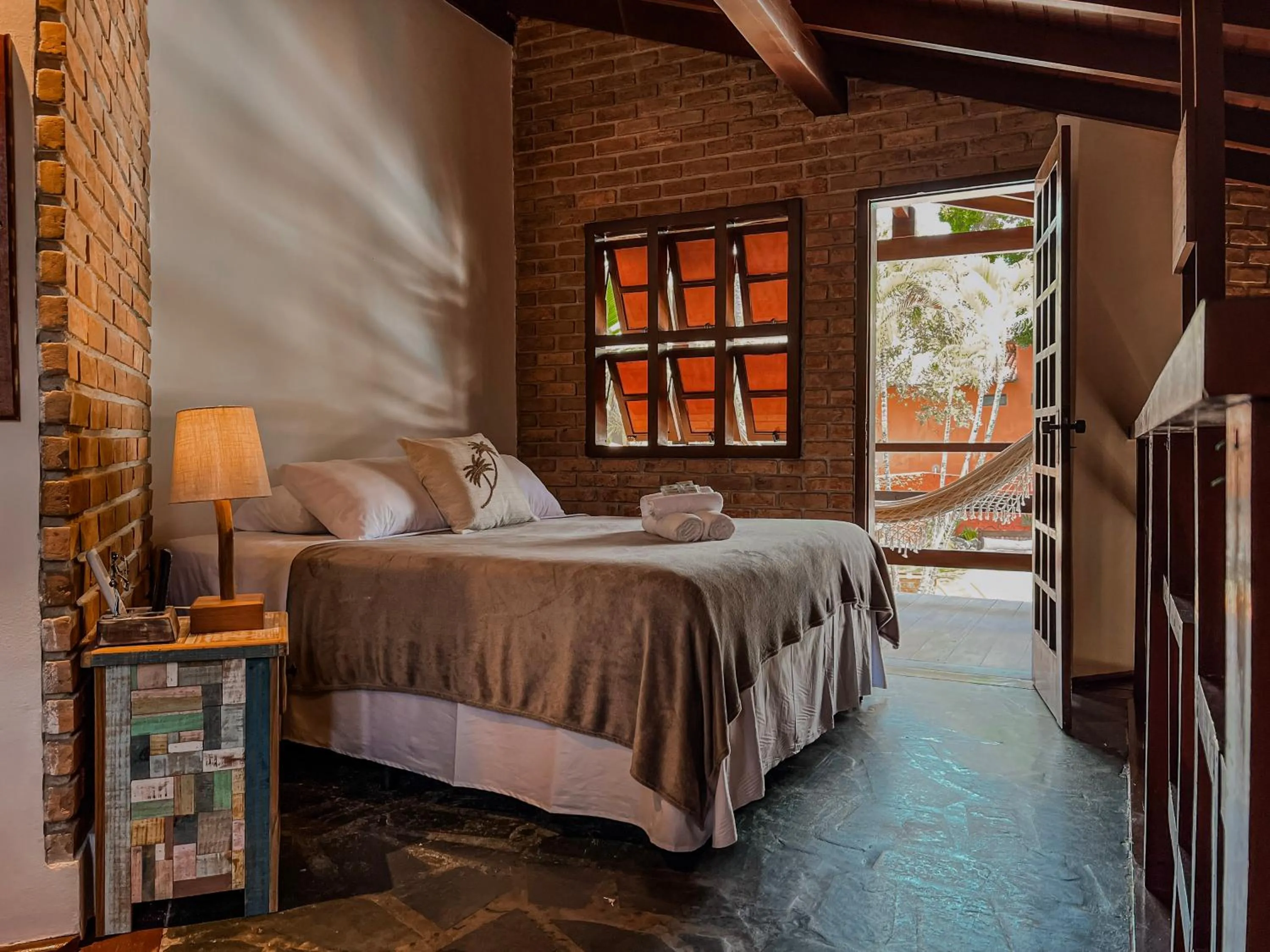 Bed in Pousada Arraial Candeia