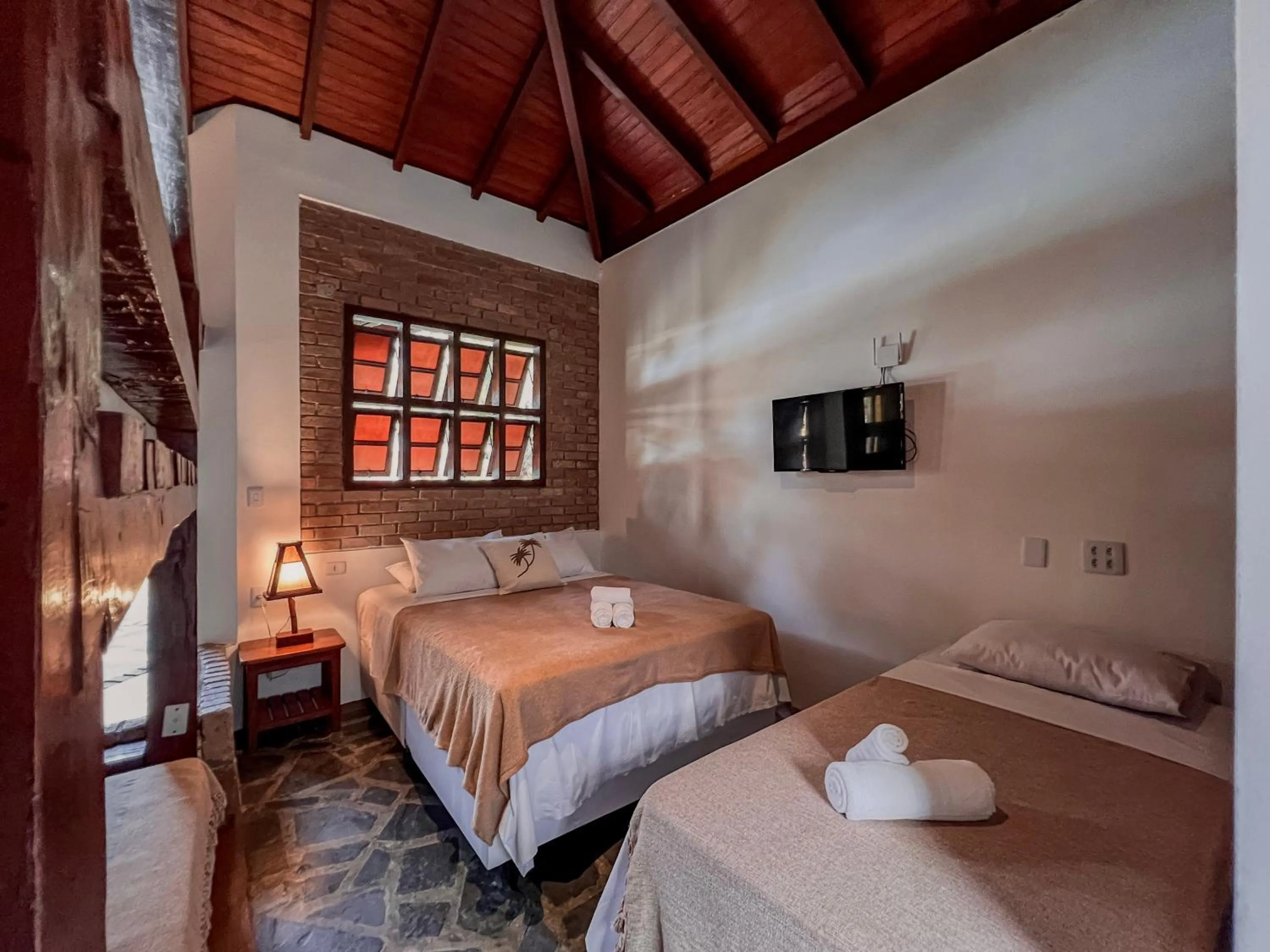 Bed in Pousada Arraial Candeia