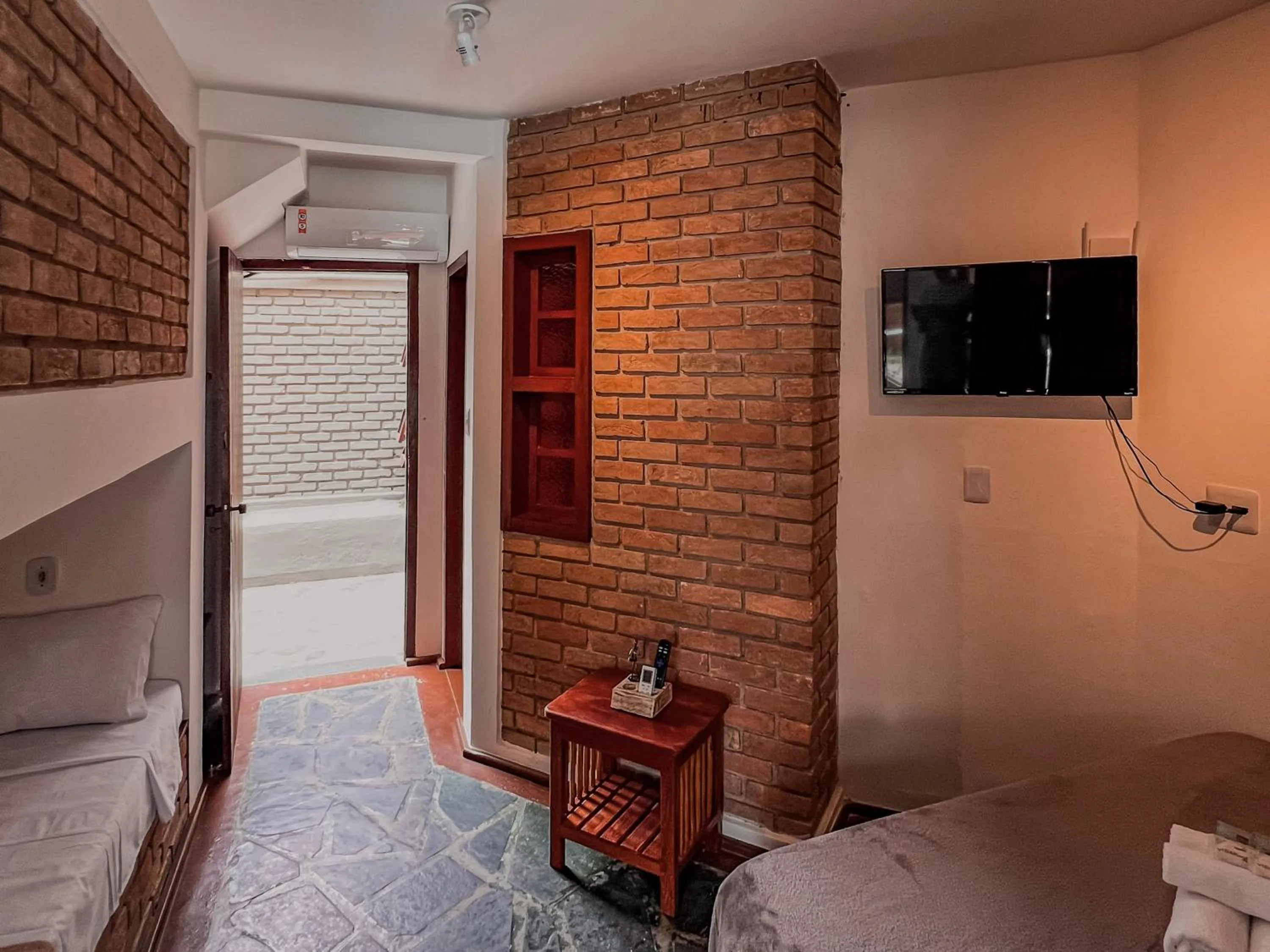 Bed in Pousada Arraial Candeia