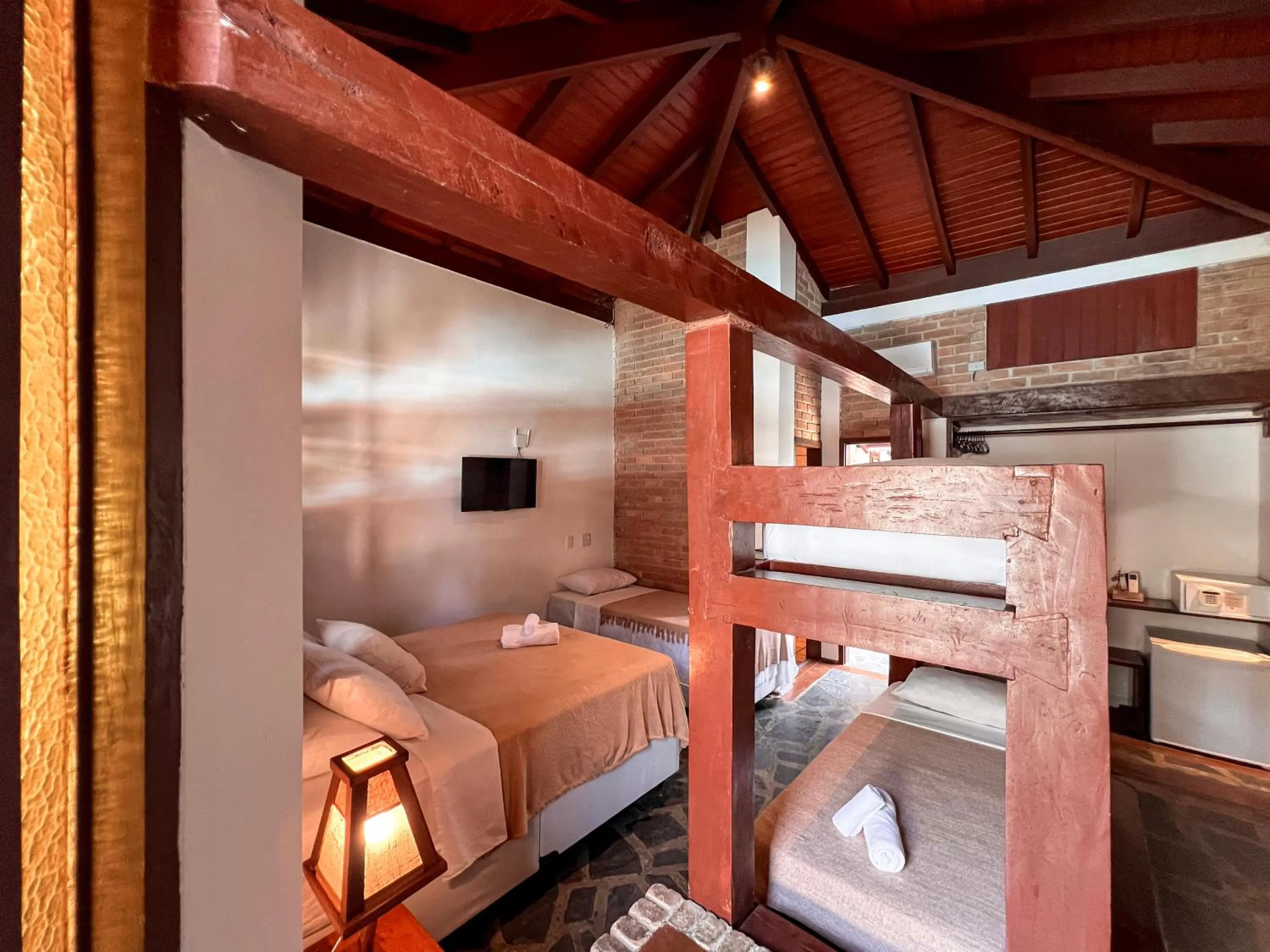 Bed in Pousada Arraial Candeia