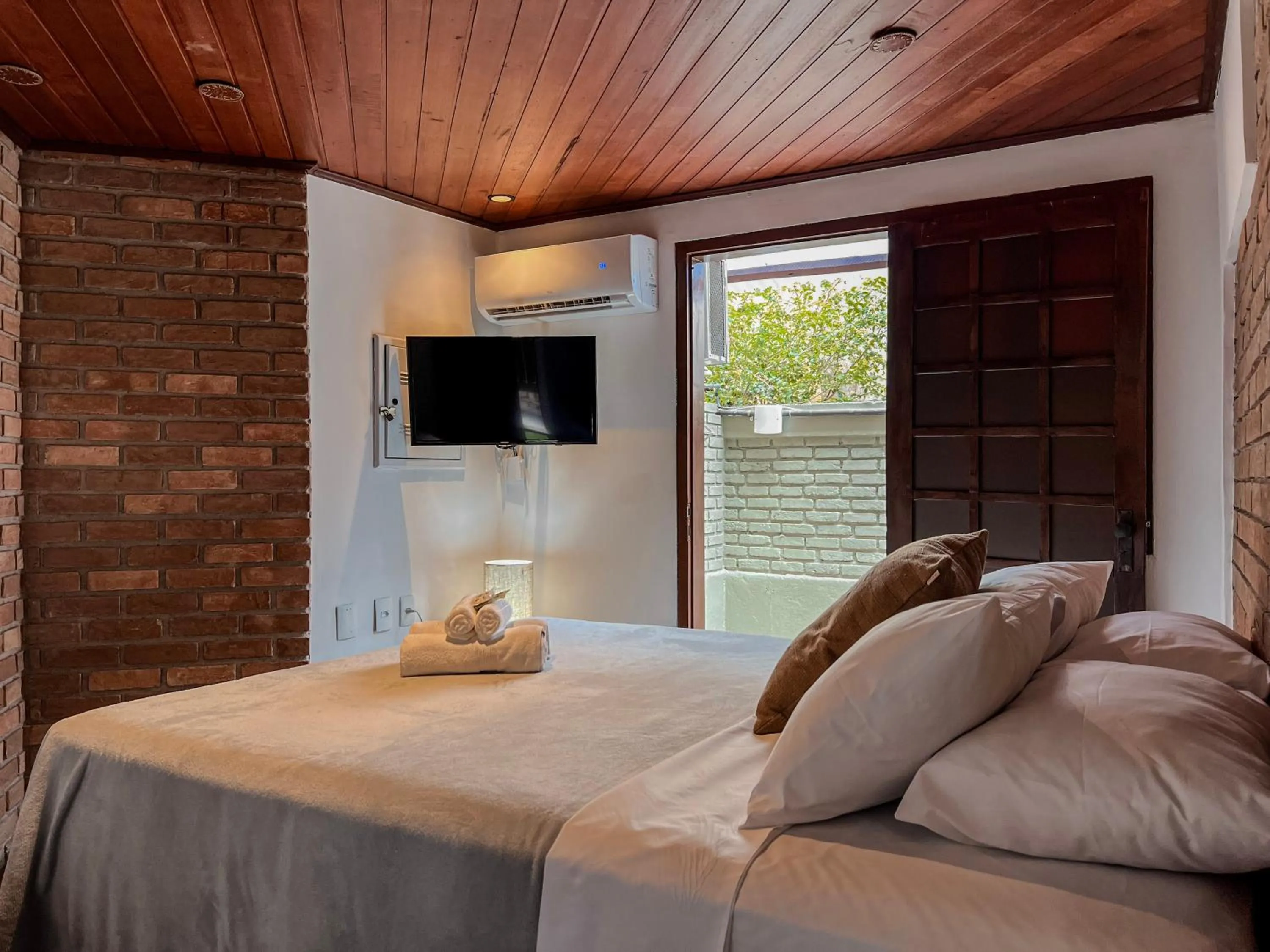 Bed in Pousada Arraial Candeia