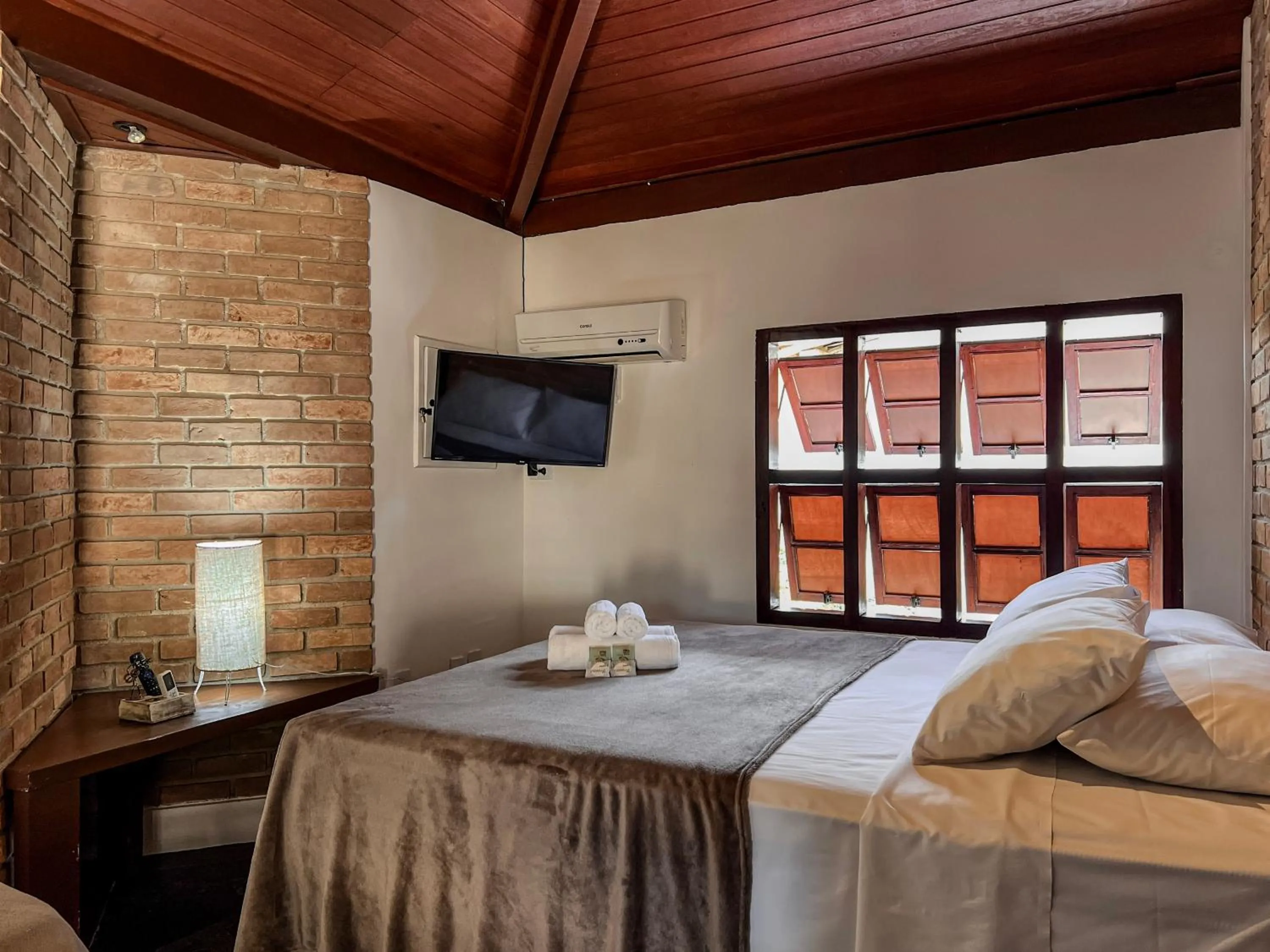 Bed in Pousada Arraial Candeia