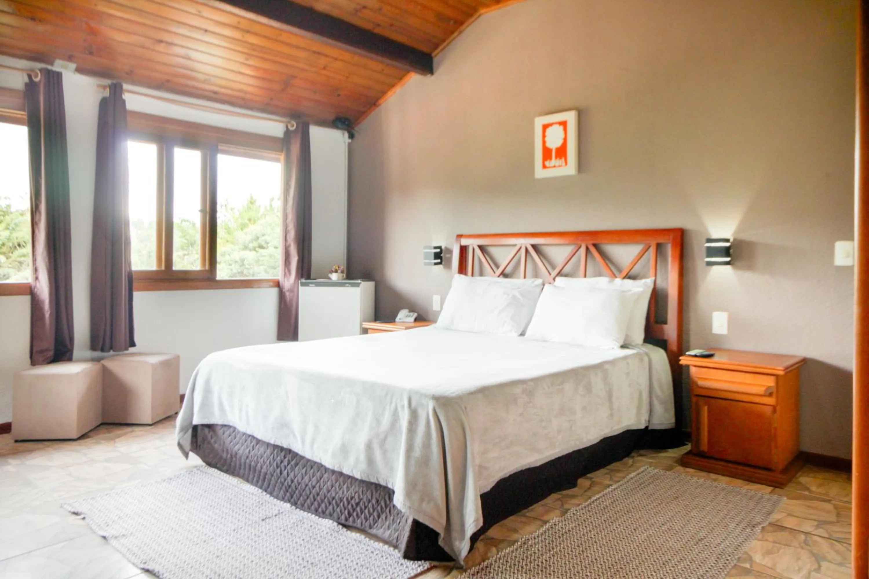 Bed in VELINN Hotel Ninho do Falcão