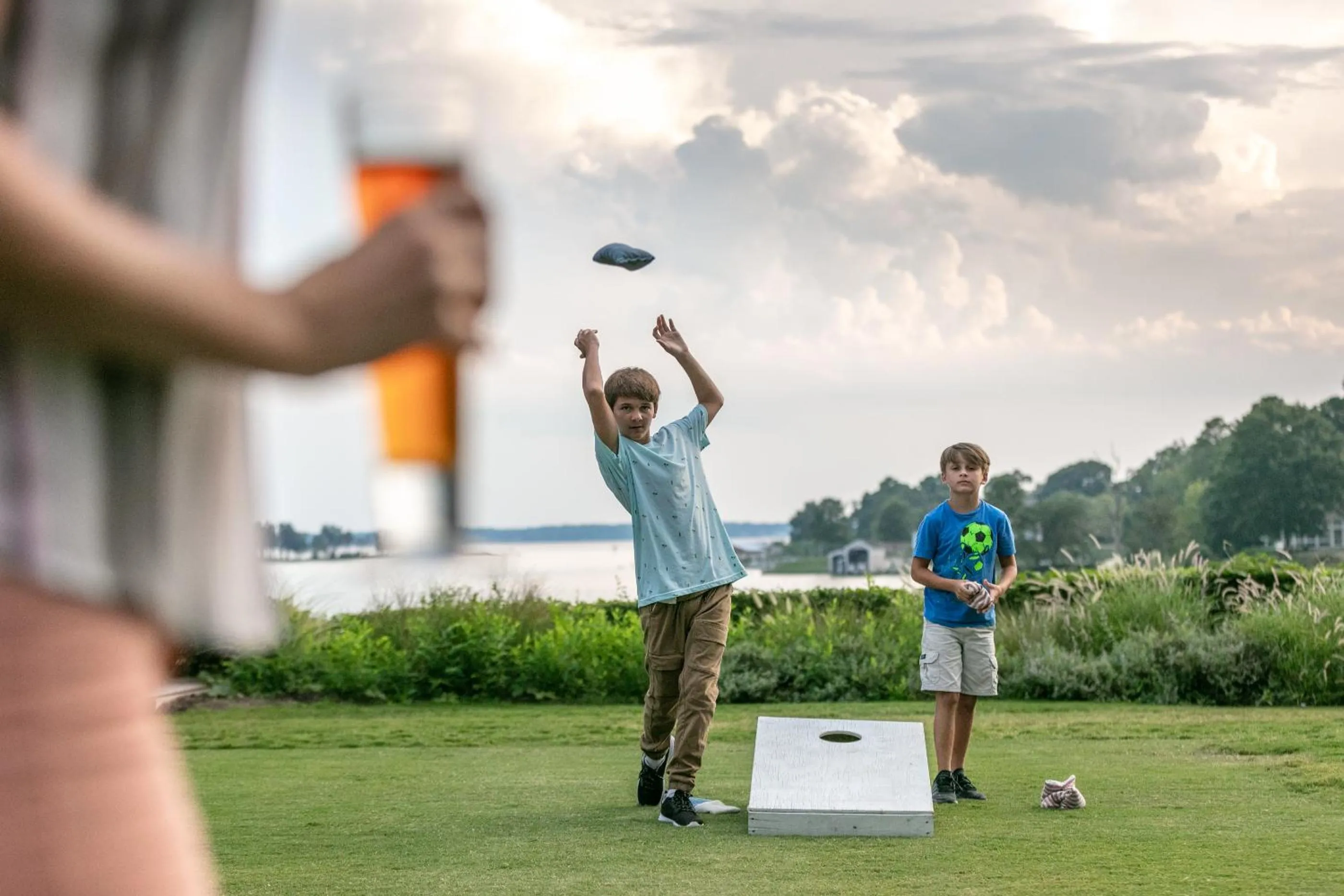 People in The Tides Inn